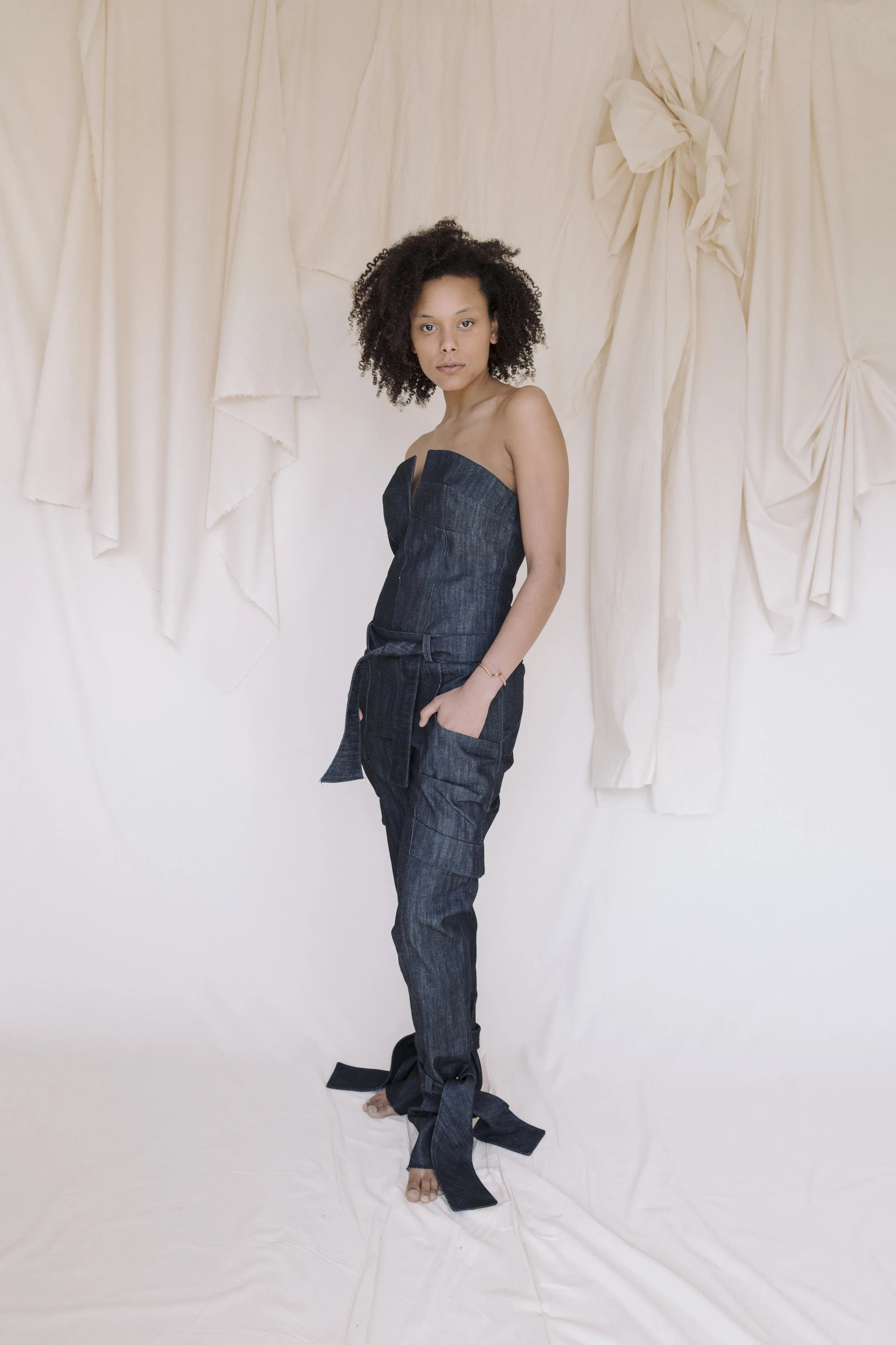 Prototype development and pattern development for manufactured garment.