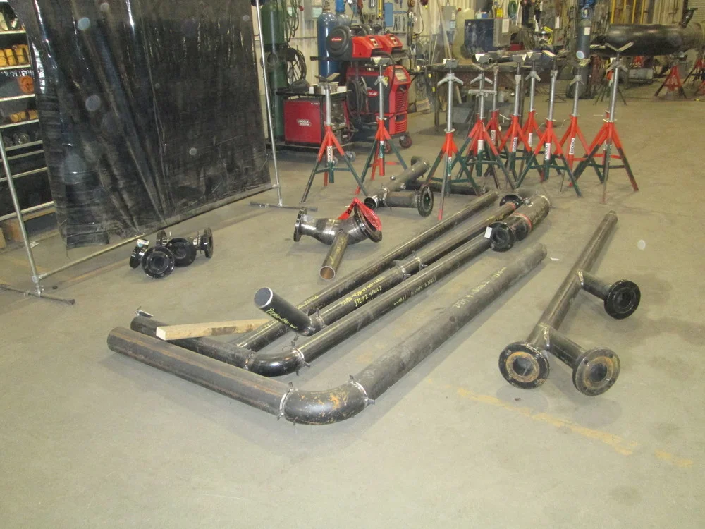 Fabrication de tuyauterie sous pression selon ASME B31.1, B31.3 ou B31.5. Manufacturing of power and process piping as per ASME B31.1, B31.3 or B31.5.