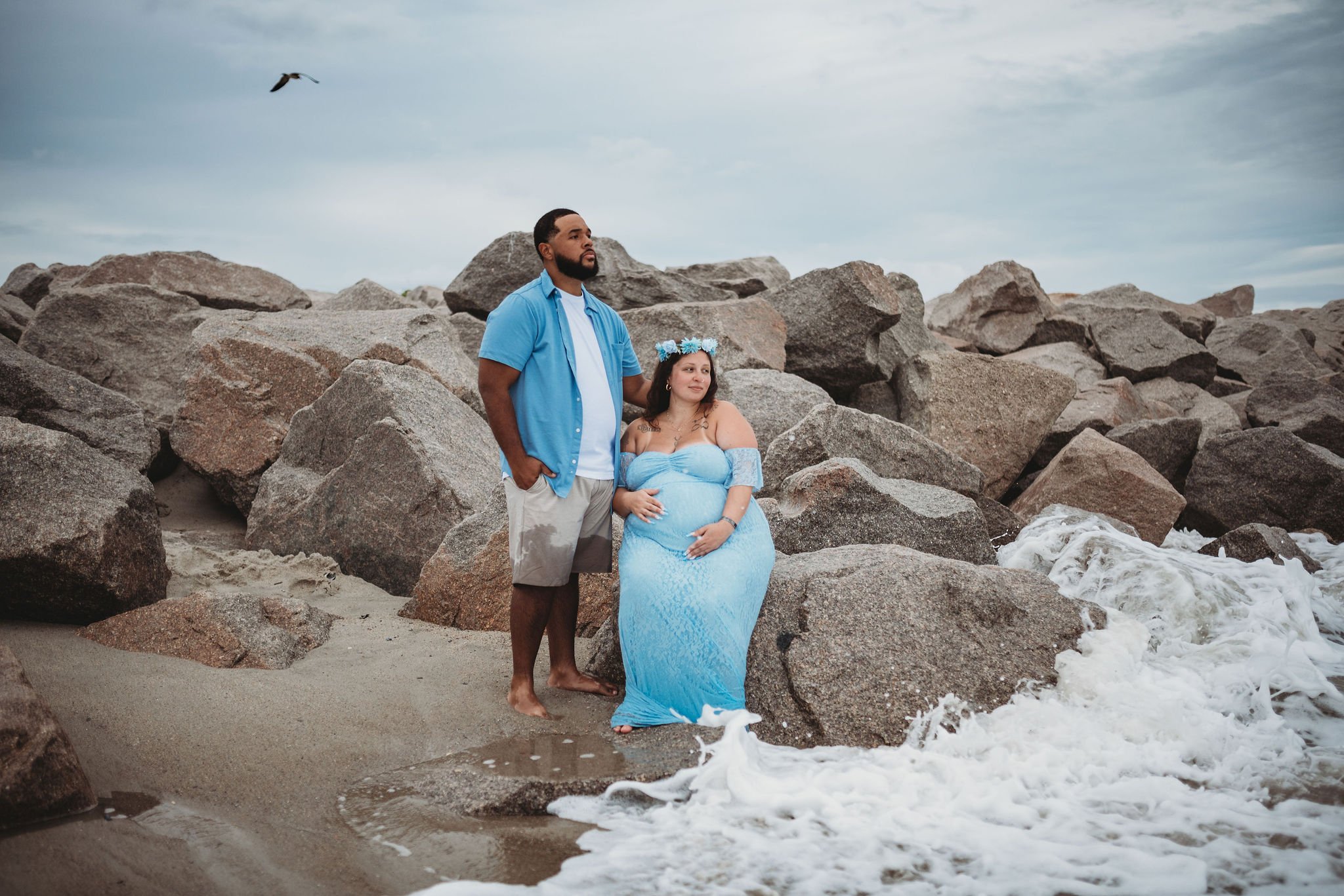 family and maternity photography sessions in Wilmington NC Beach