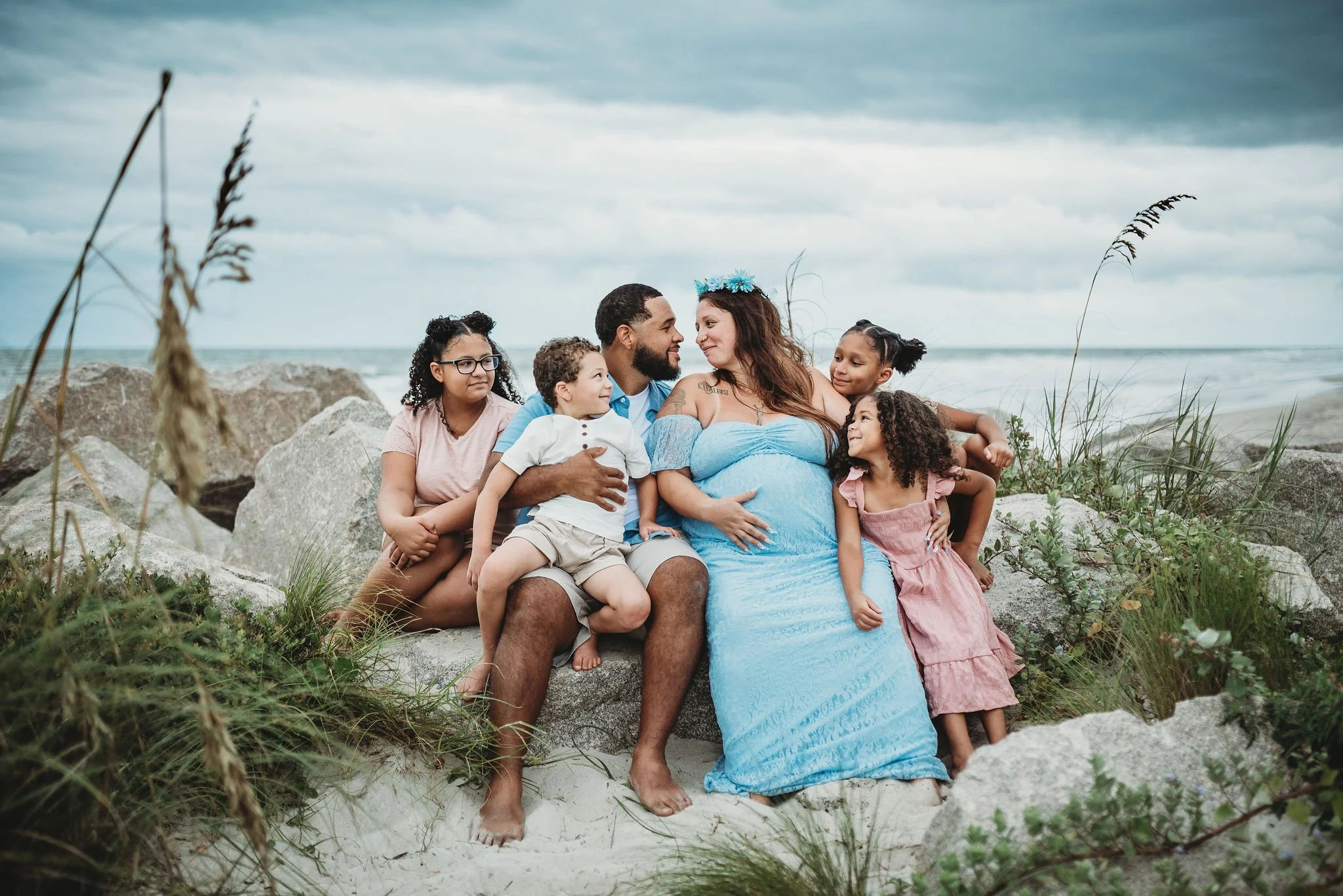 family and maternity photography sessions in Wilmington NC Beach