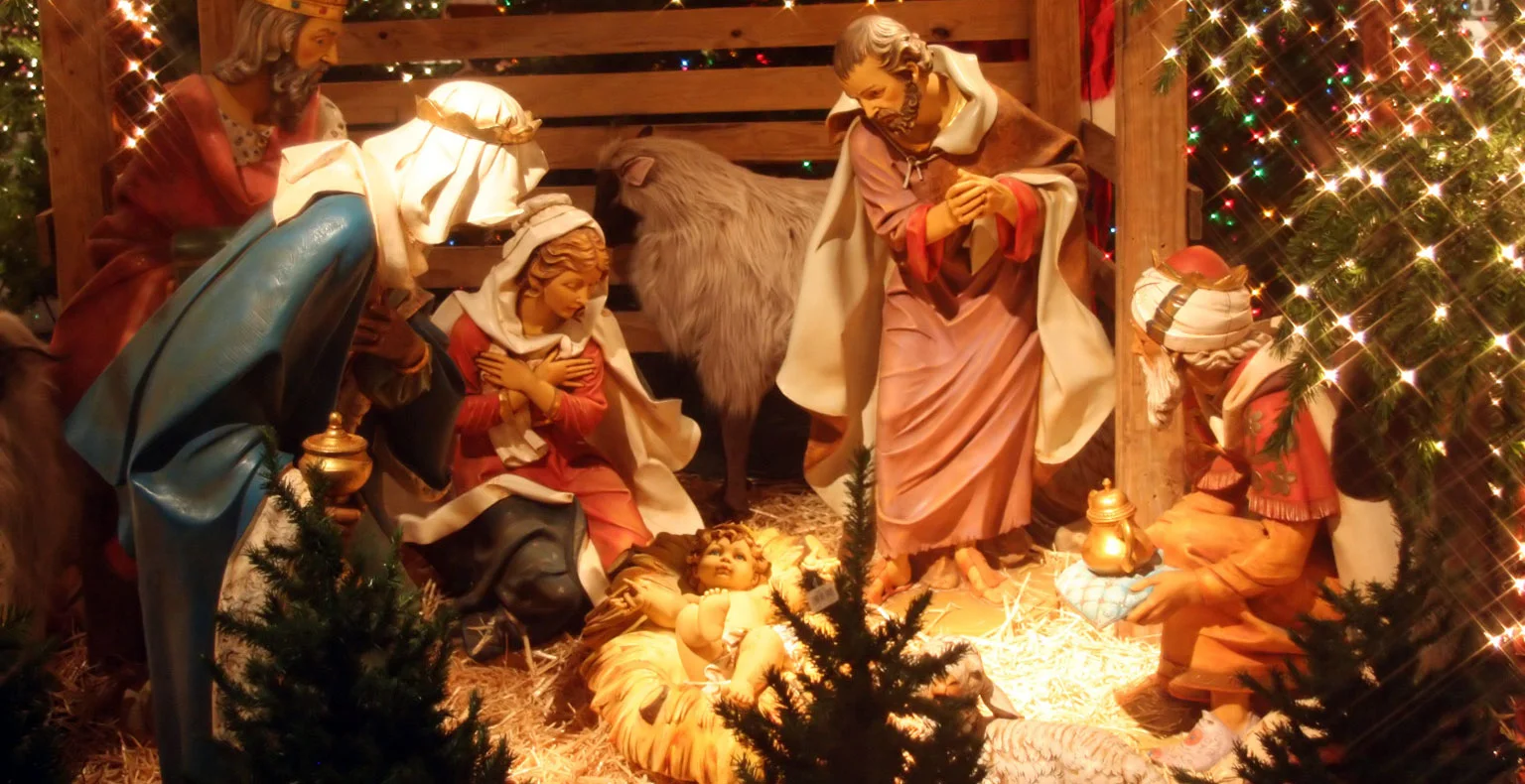 As decorações de Natal e o Presépio