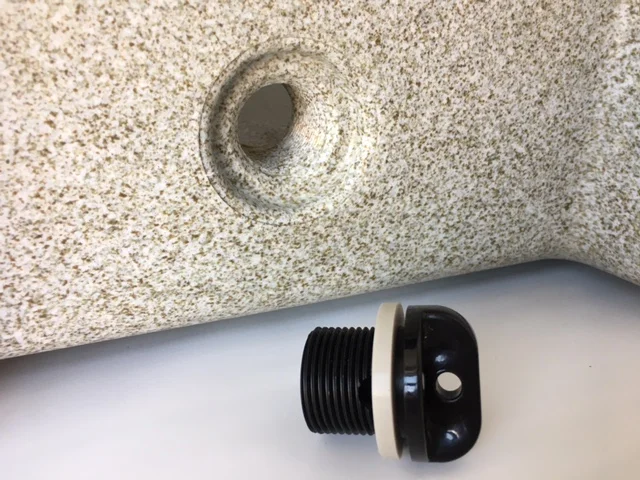 Alpha Pro Series drain plug location and drain plug