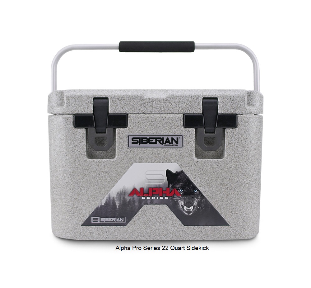 Alpha Pro Series 22 quart Cooler available in Granite, White or Sahara Tan