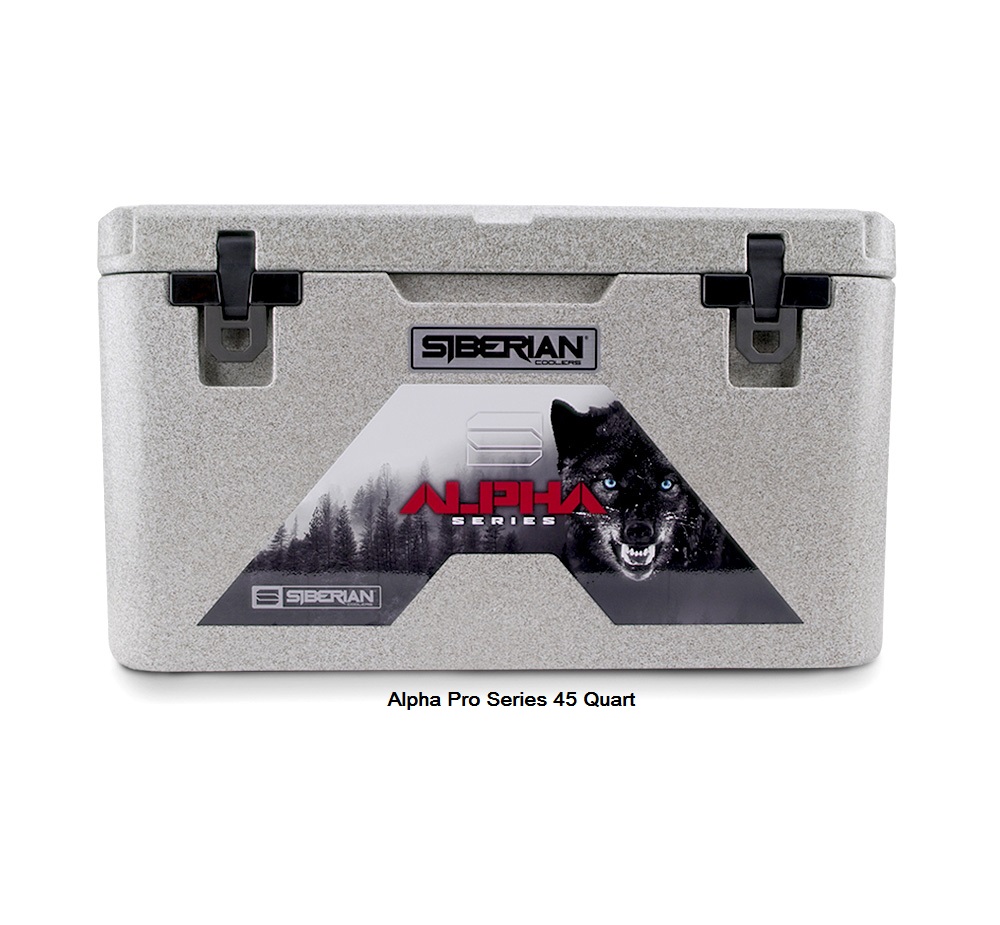 Alpha Pro Series 45 quart Cooler available in Granite, White or Sahara Tan 