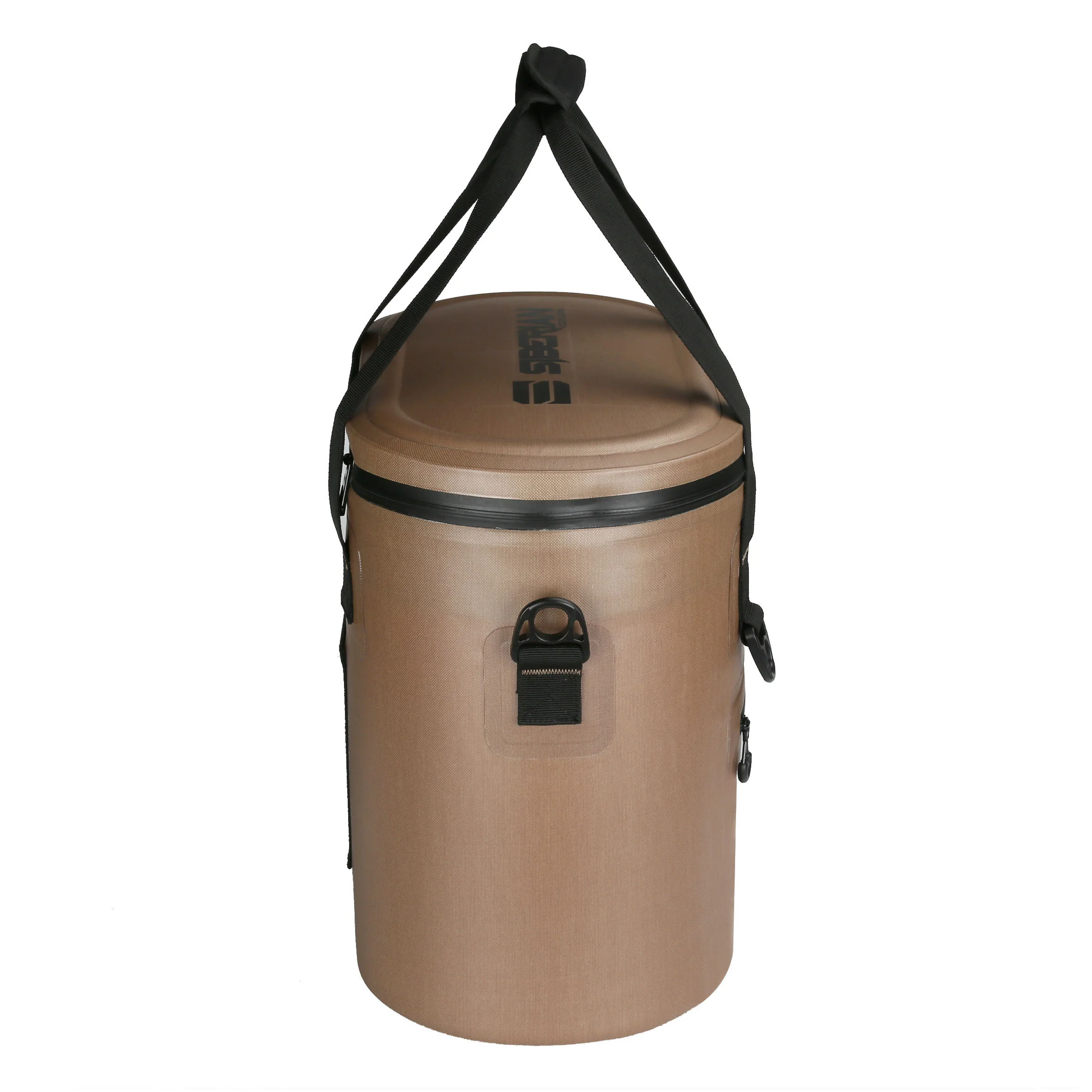 Siberian Coolers New Sidekick Soft Cooler Bag in Saddle Brown side view