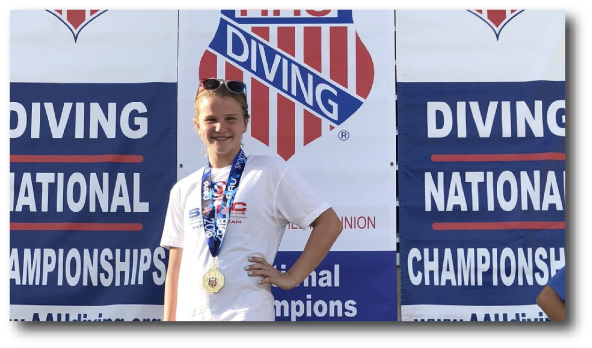 BRENNA SHORT - 3-TIME - AAU NATIONAL DIVING CHAMPION