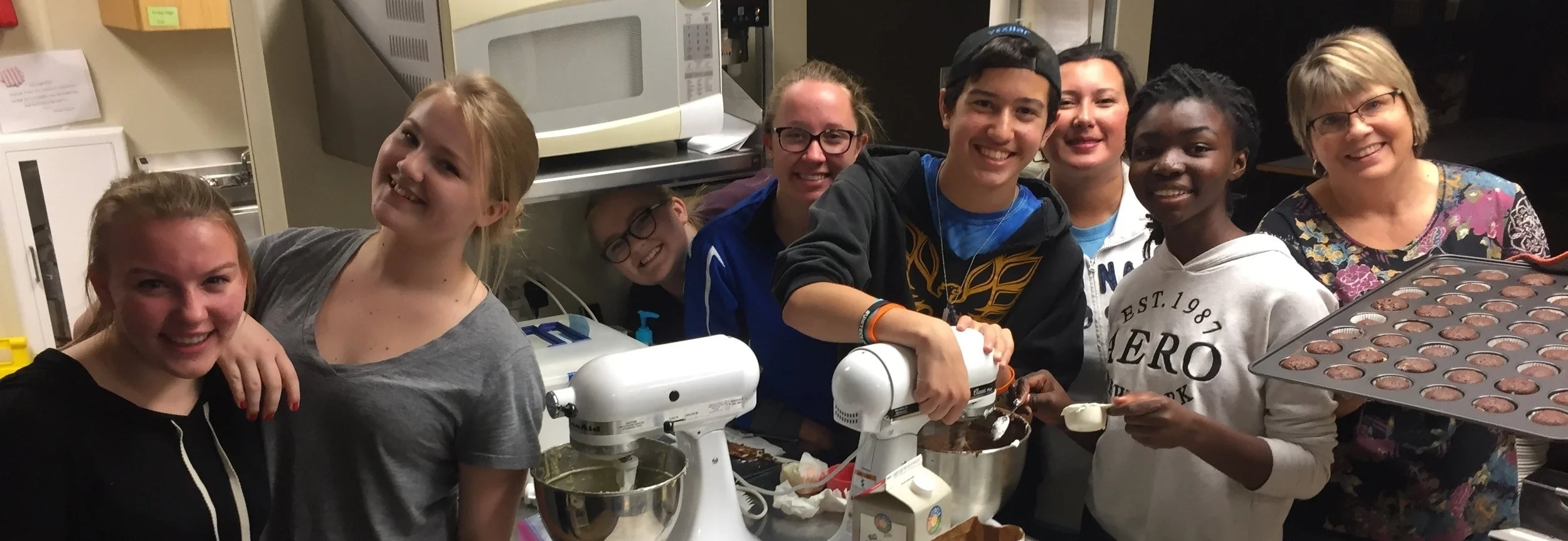 First UMC Youth and Adult Companion preparing to invite the community to the first NO SCARE HALLOWEEN FAIR.