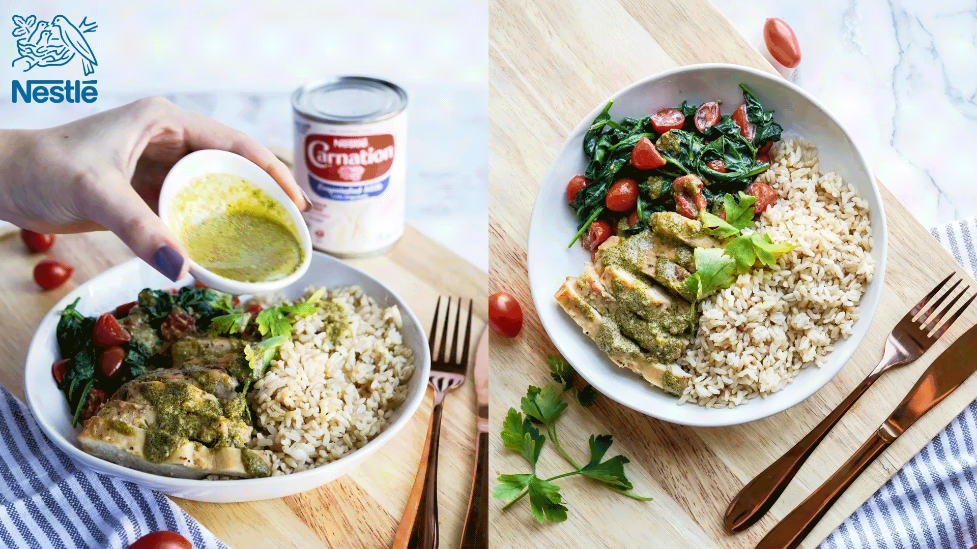 Nestle_External_EasyChefLunches_PestoChickenRiceBowl_V2.gif