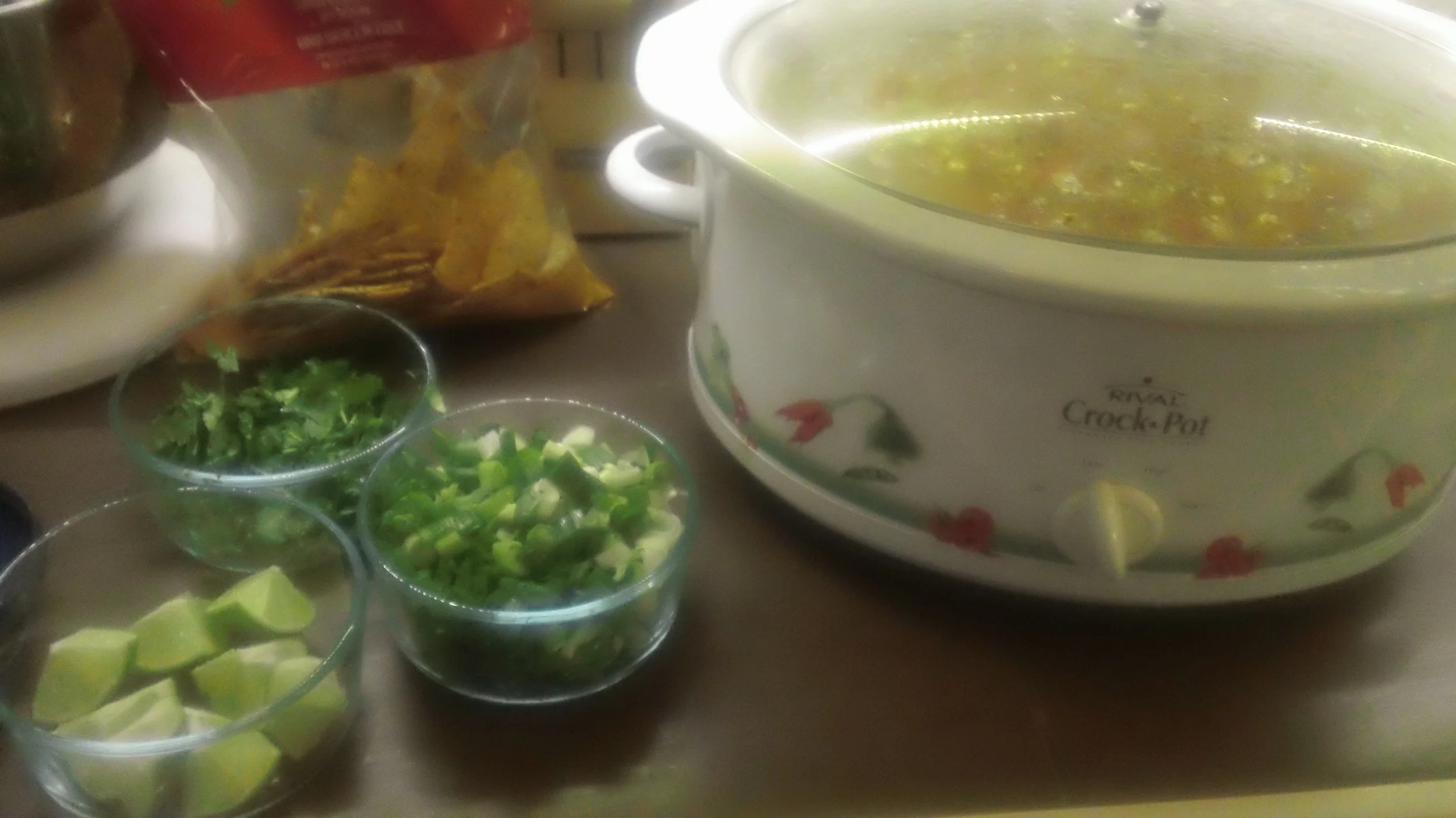 Tortilla Soup and all the fixings.