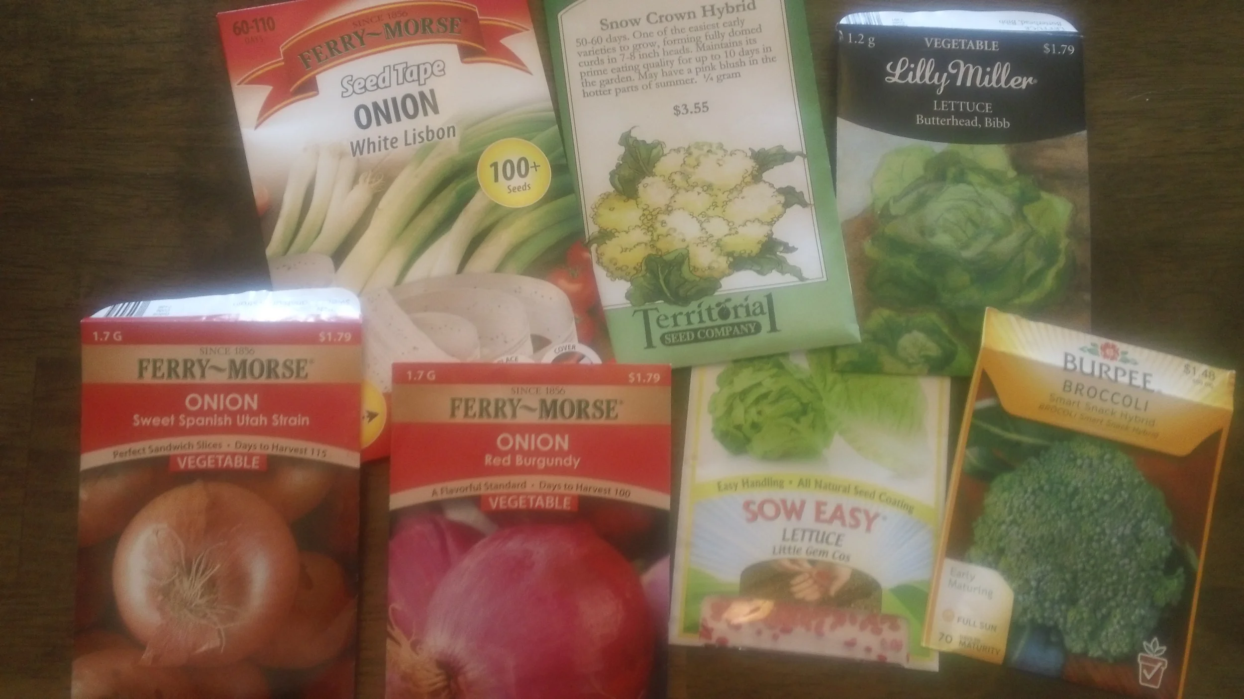 Early season seed options.