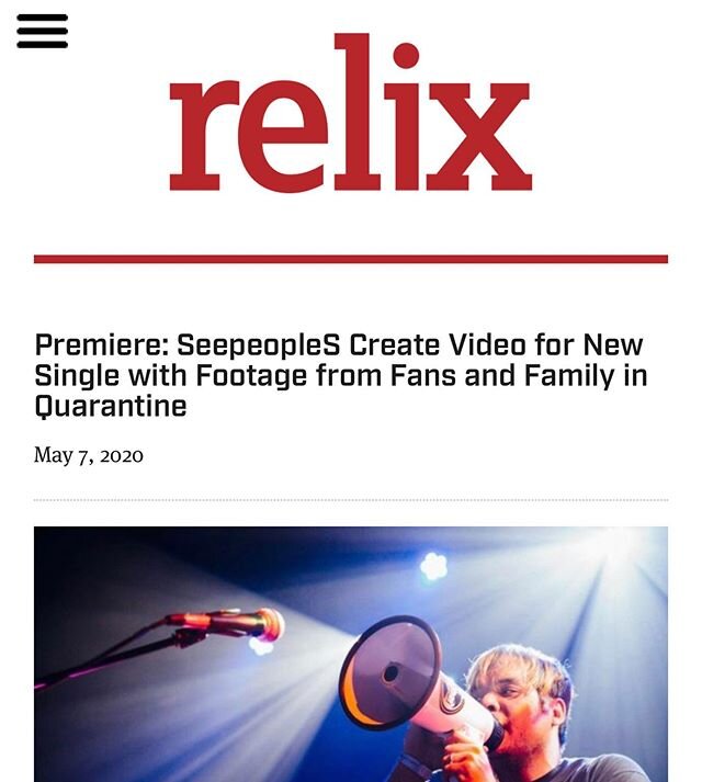 It&rsquo;s here! Huge thx to @relixmag for hosting the #exclusivepremiere of our new music video for , &ldquo;Blink,&rdquo;directed by @morning_visuals with footage sent in from YOU!  Check out the video and read about some of the amazing folks who c