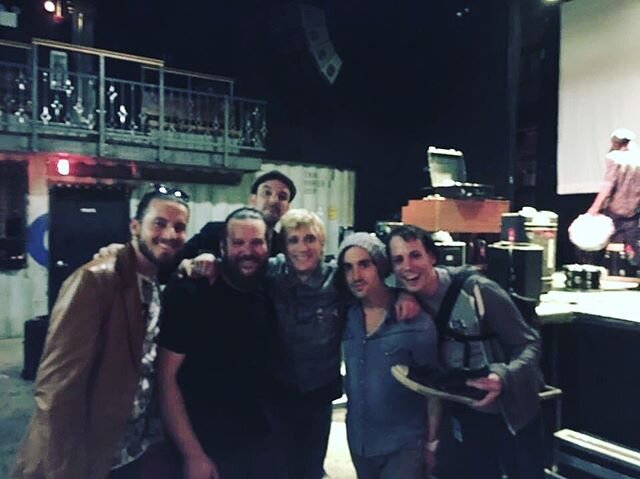 Post show hangs...Its been so long :( - here is a great shot I found in my phone from @kulashakerofficial @seepeoples #falltour2016 from @roughtradenyc ... I guess im starting to miss touring pretty hard.... i even miss load out :/ #imisslivemusic 
@