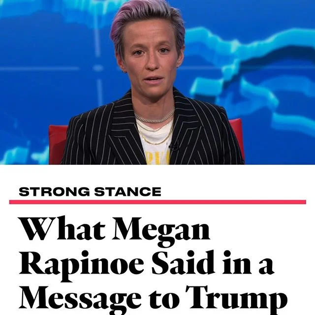 Yes!!! Thank you for speaking up #meganrapinoe 👏🙌💪