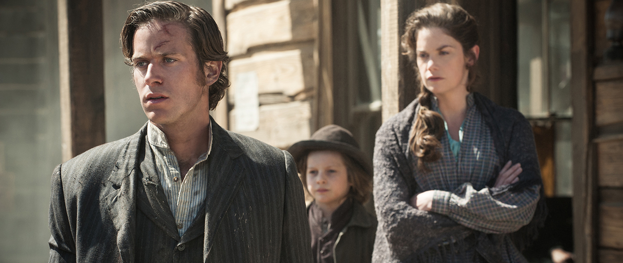 Armie Hammer and Ruth Wilson in The Lone Ranger