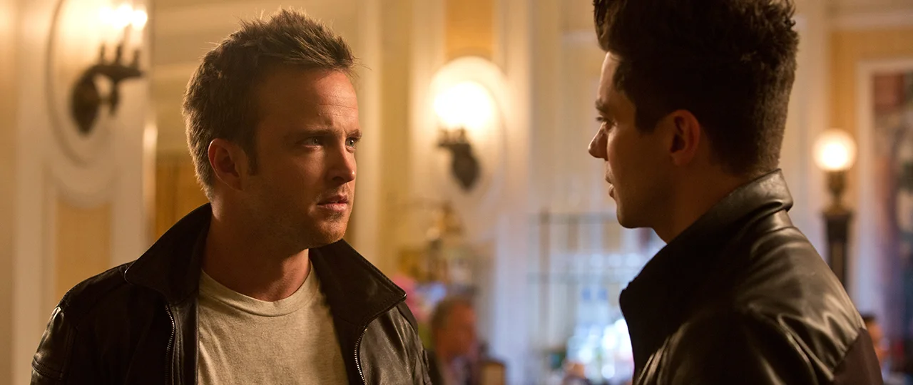 Aaron Paul and Dominic Cooper in Need for Speed