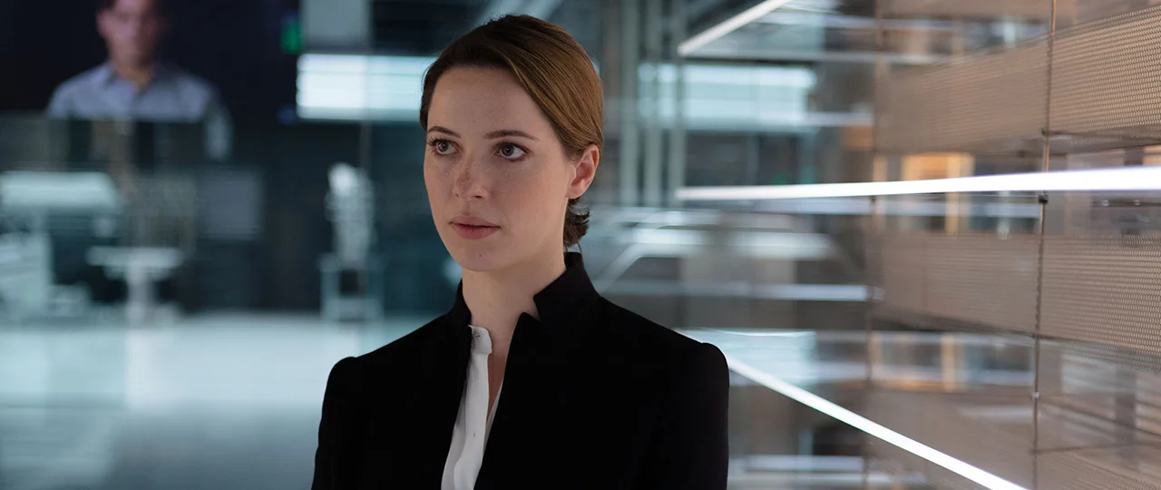 Rebecca Hall putting thought into her performance.