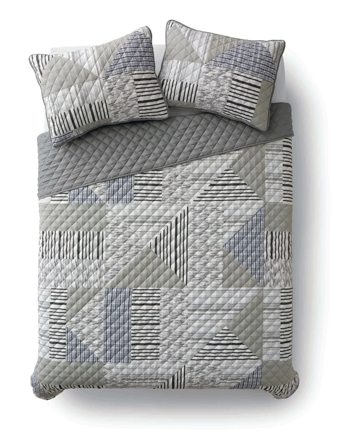 Walmart Mainstays Patchwork Microfiber Quilt Set