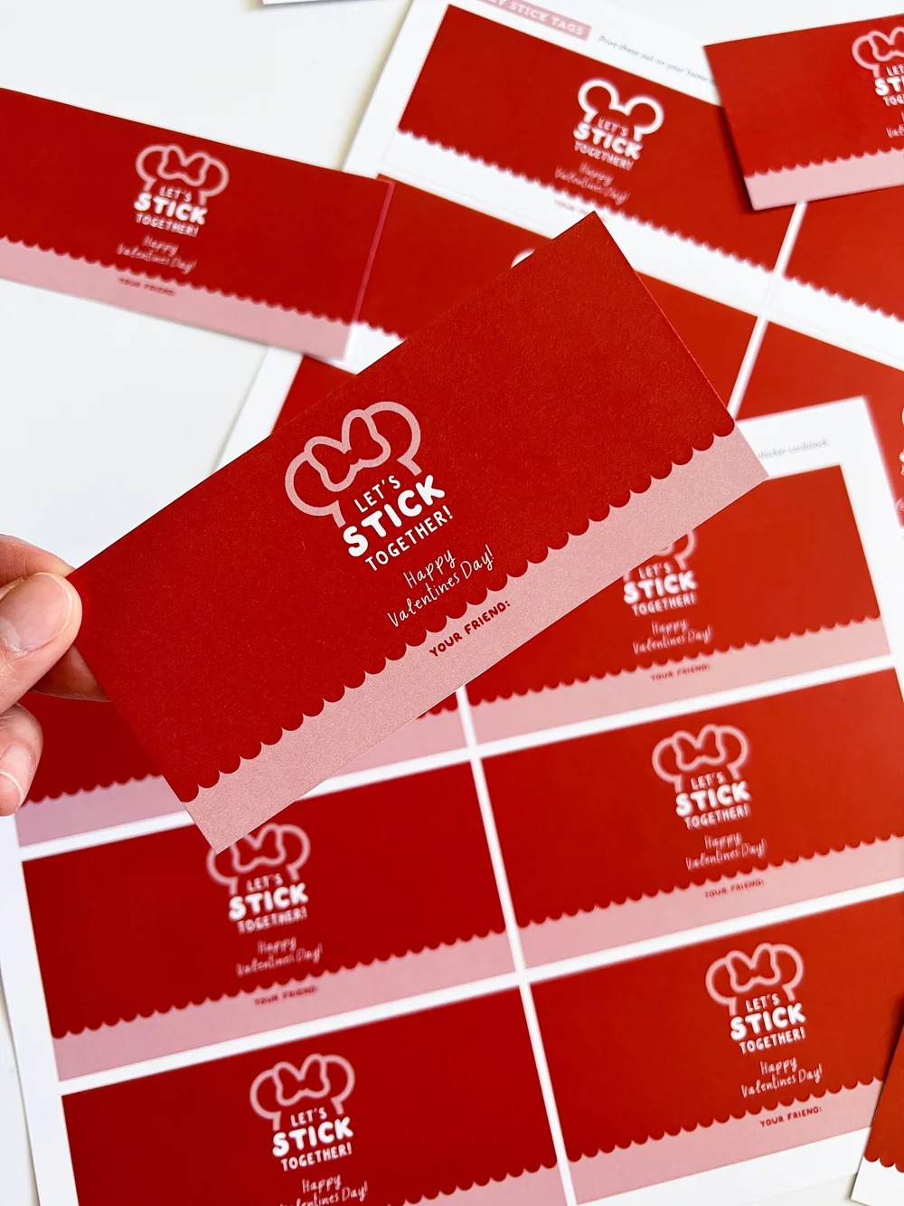 Pocky Stick Vday Day Tags Digital File — PAPER HAVEN INK