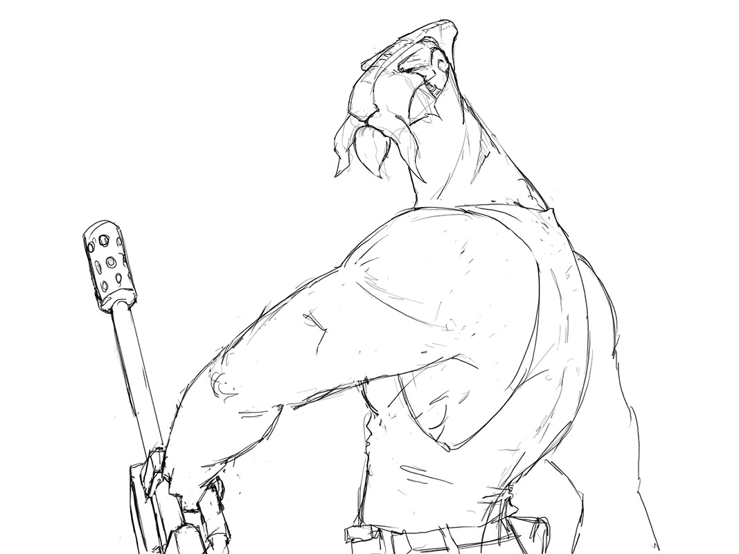 Scandor Clunger, infamous mercenary and one of the last remaining Mibuntuans.