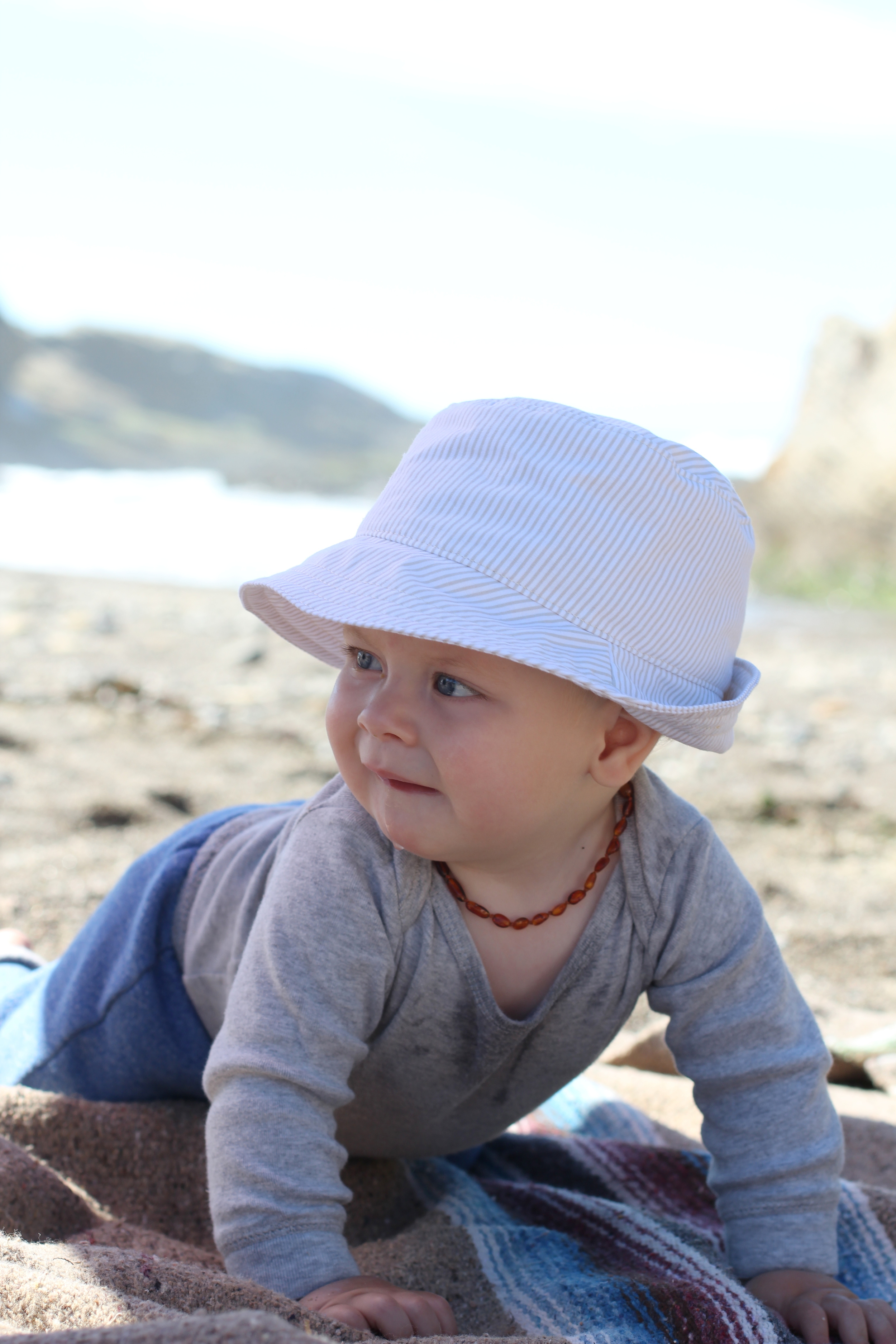 baby boy beach hat