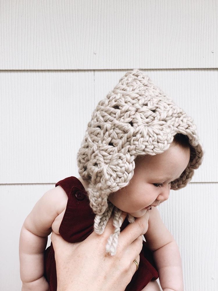 Baby Bonnet Hand Knit Hat Early nouveau-né ou 3 MTH Brillant Choix De Couleurs 
