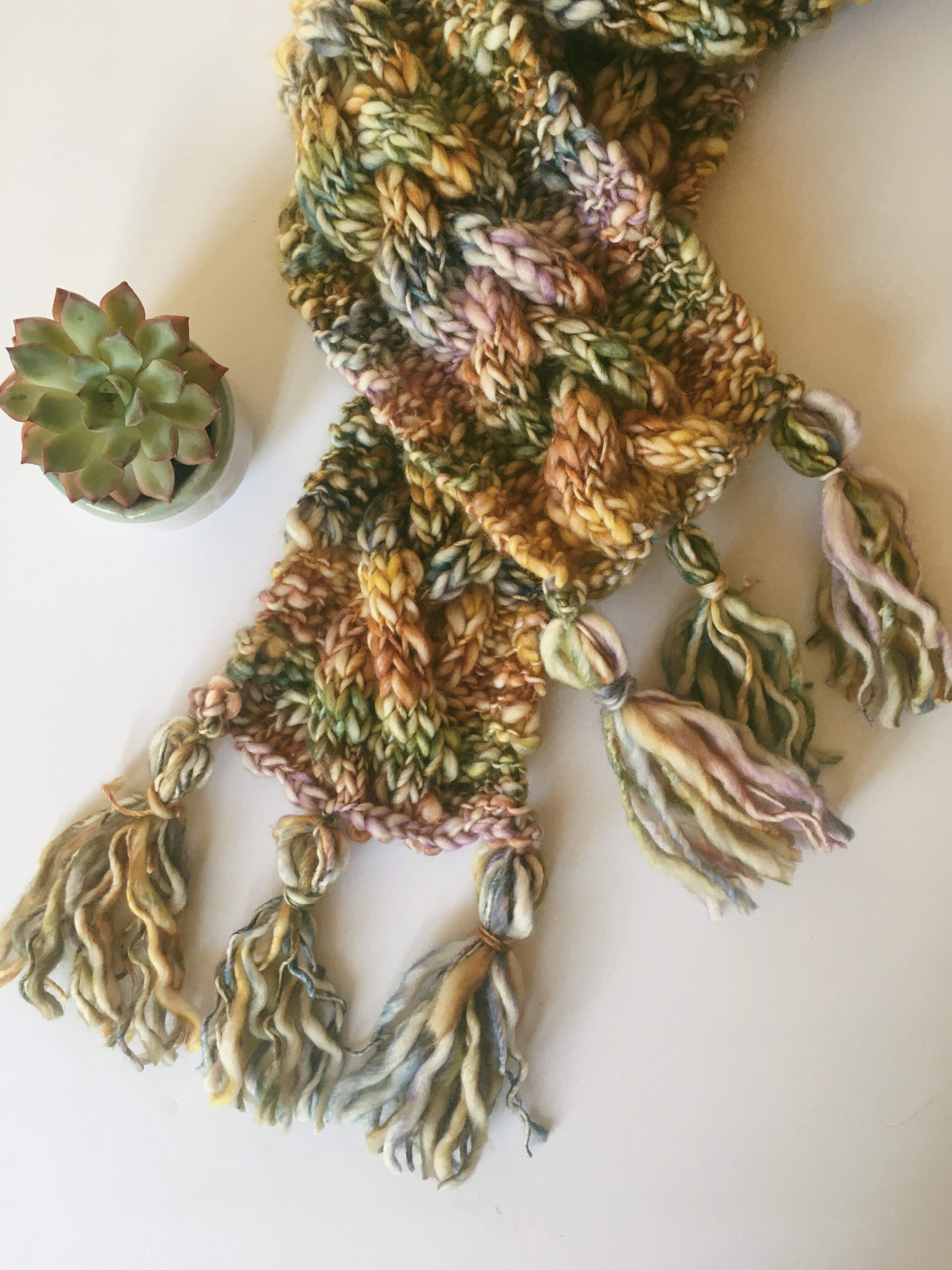 Chunky Cable Knit Scarf A Free Pattern Blue Corduroy