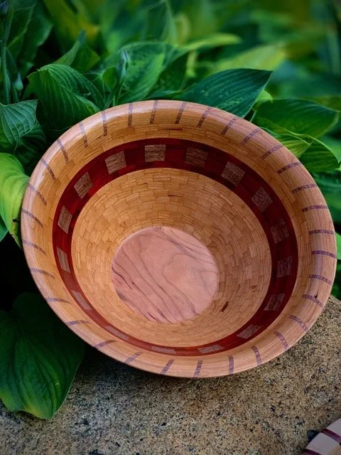 2191 cherry with walnut and padauk top ring walnut spiral