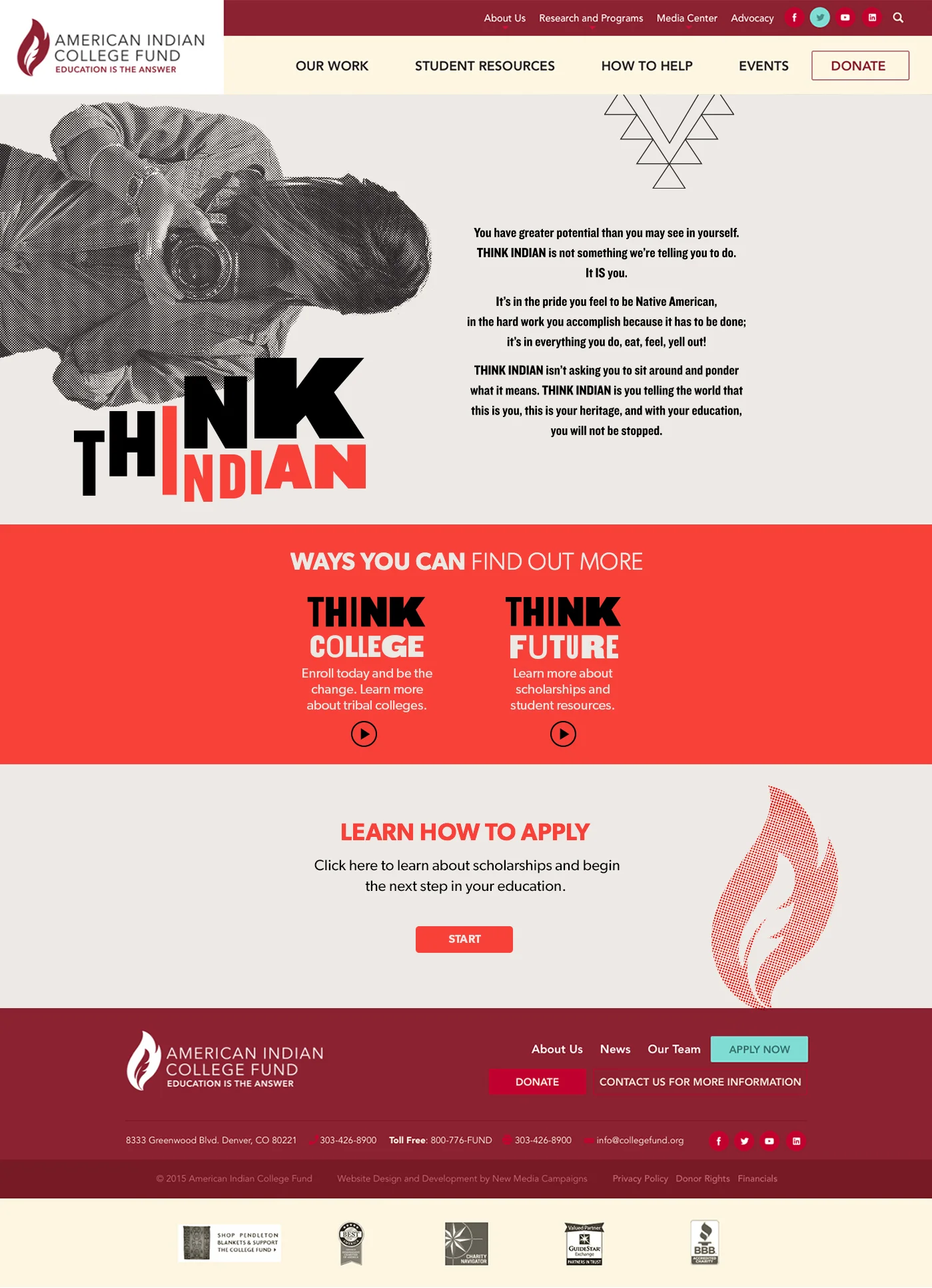  website landing page 