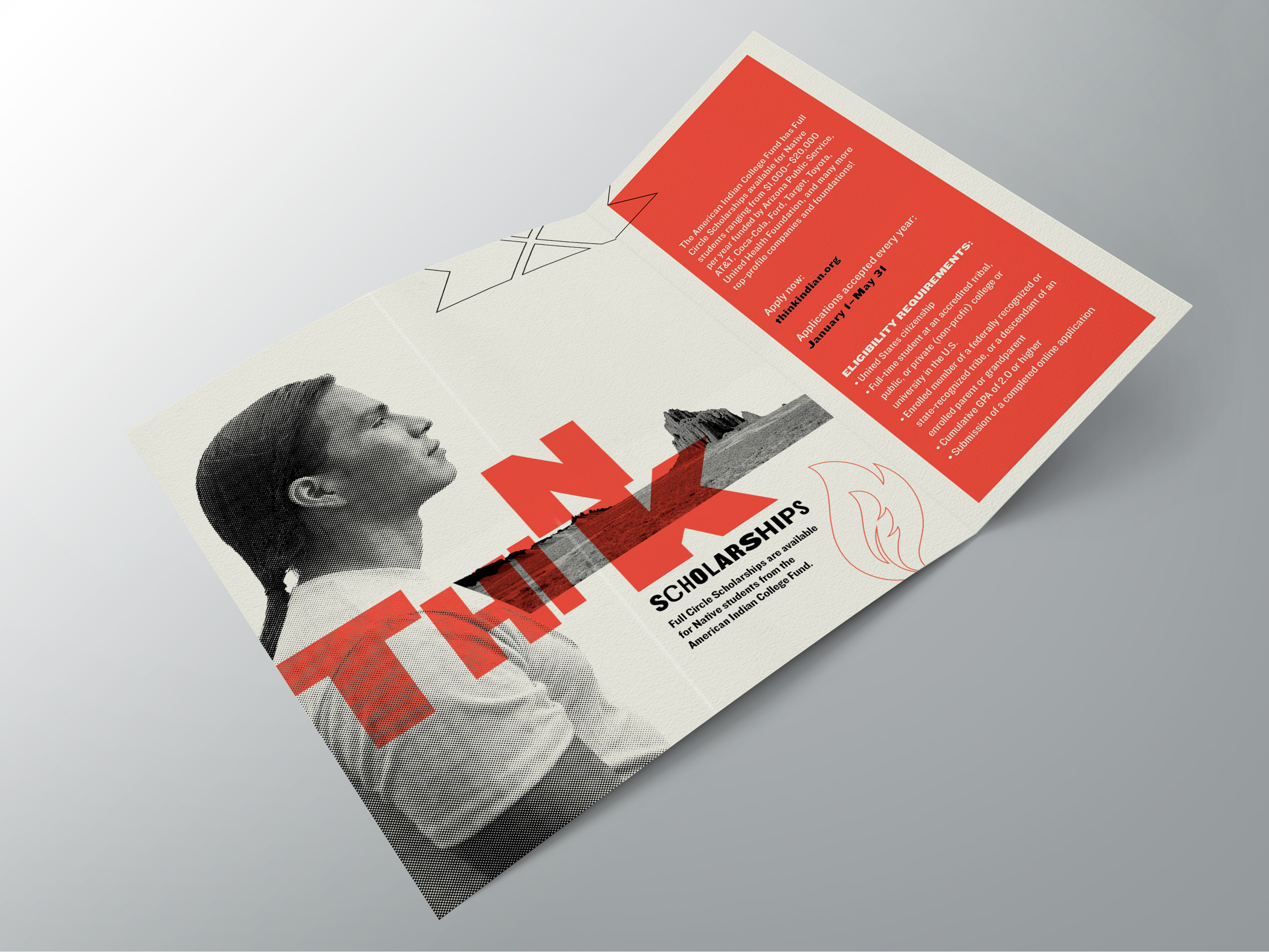  tri-fold brochure inside 