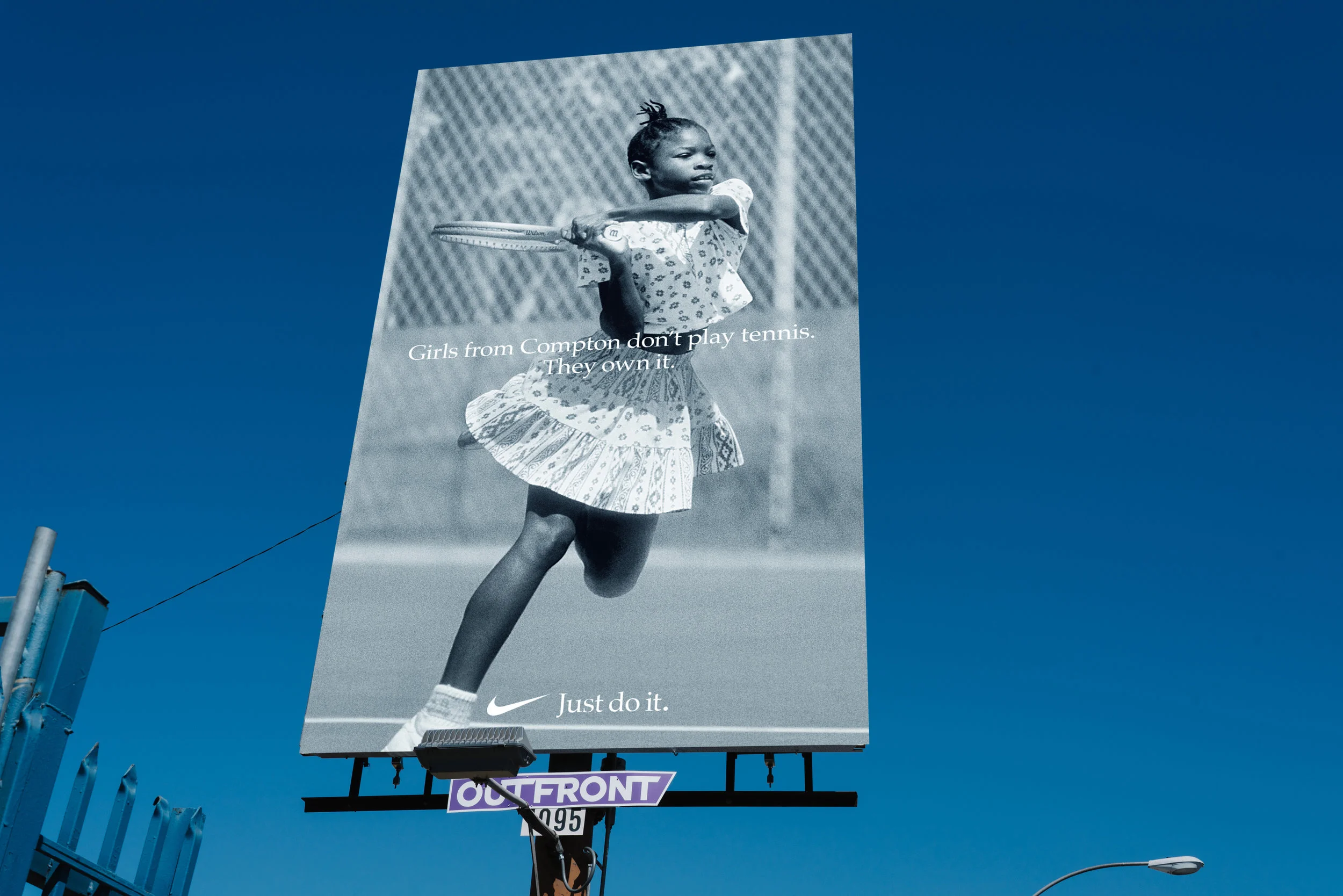  billboard in Compton where Serena grew up 