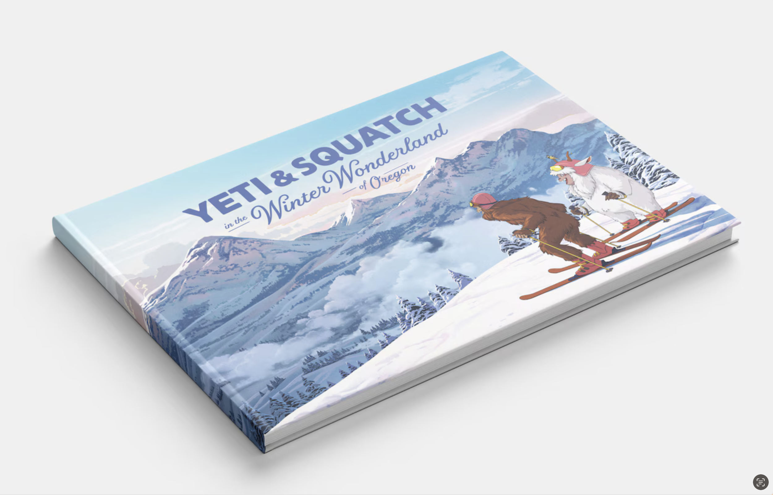  Illustrated book containing Winter campaign key visuals 