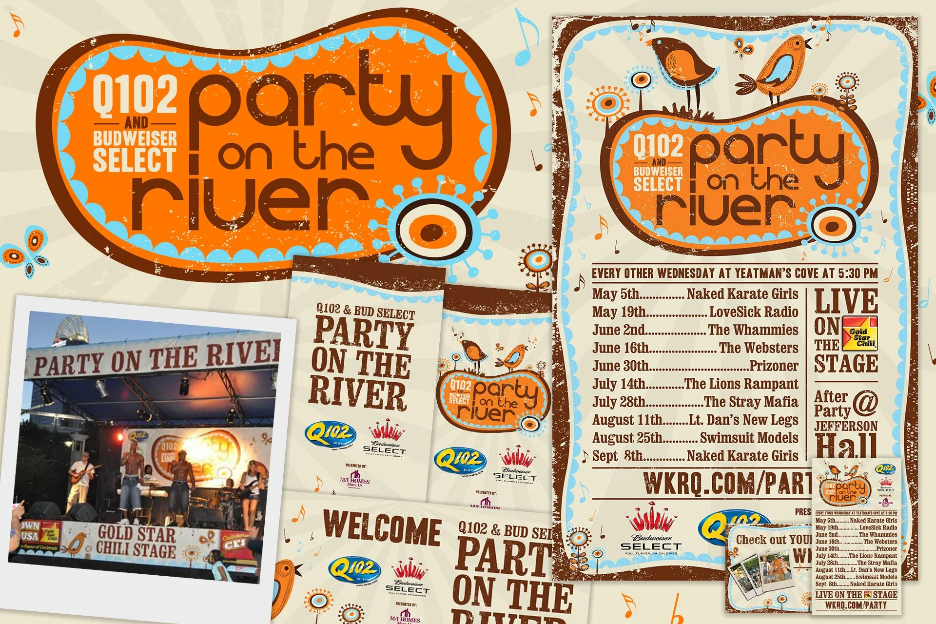 Q102 Party on the River Signage