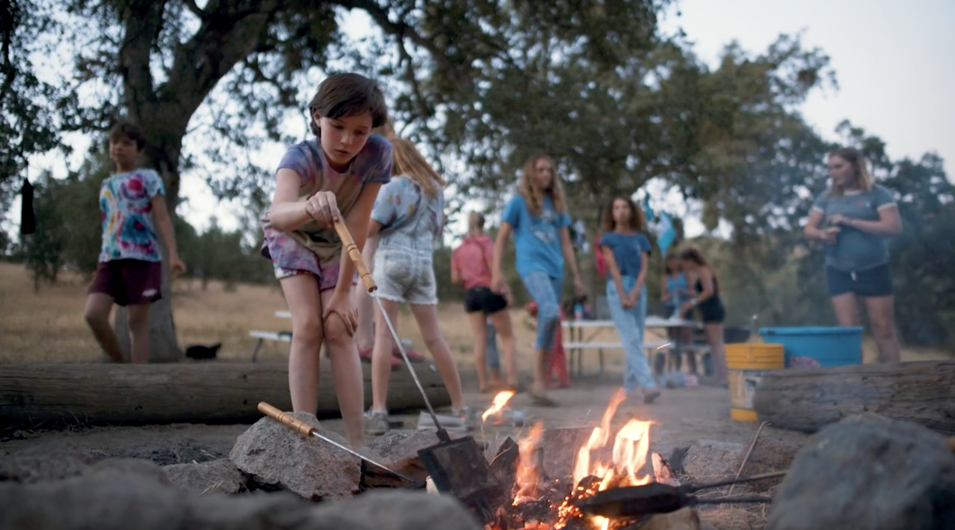 Campfire, summer camp