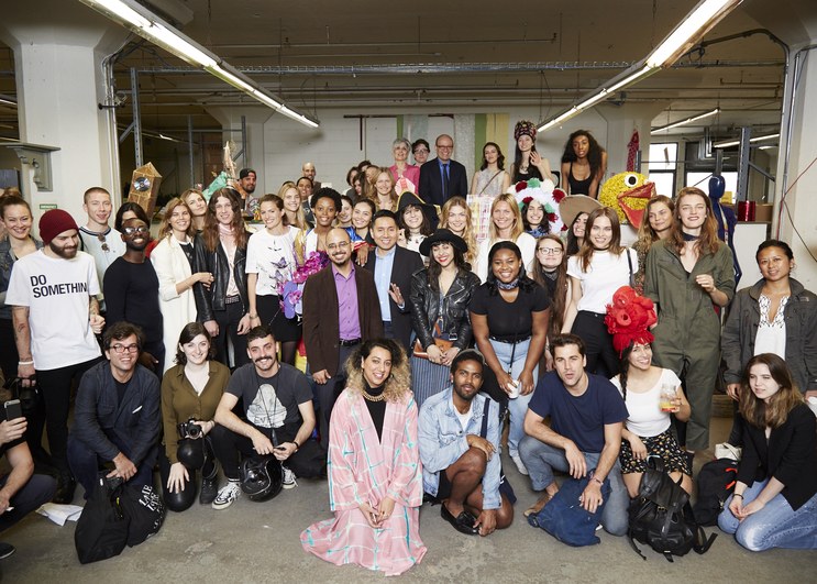 PHOTO BY MEI TAO. If you can spot me, I have the amazing repurposed bright red yarn hat.