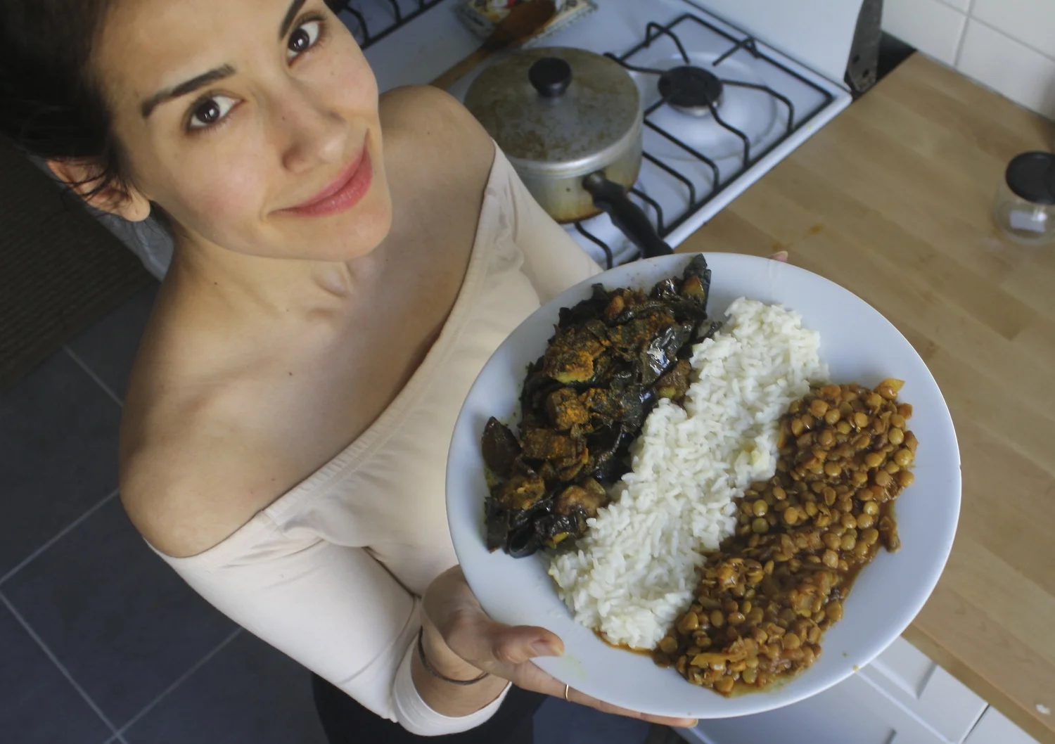 Ethiopian Mesir Wat & Tikel Gomen
