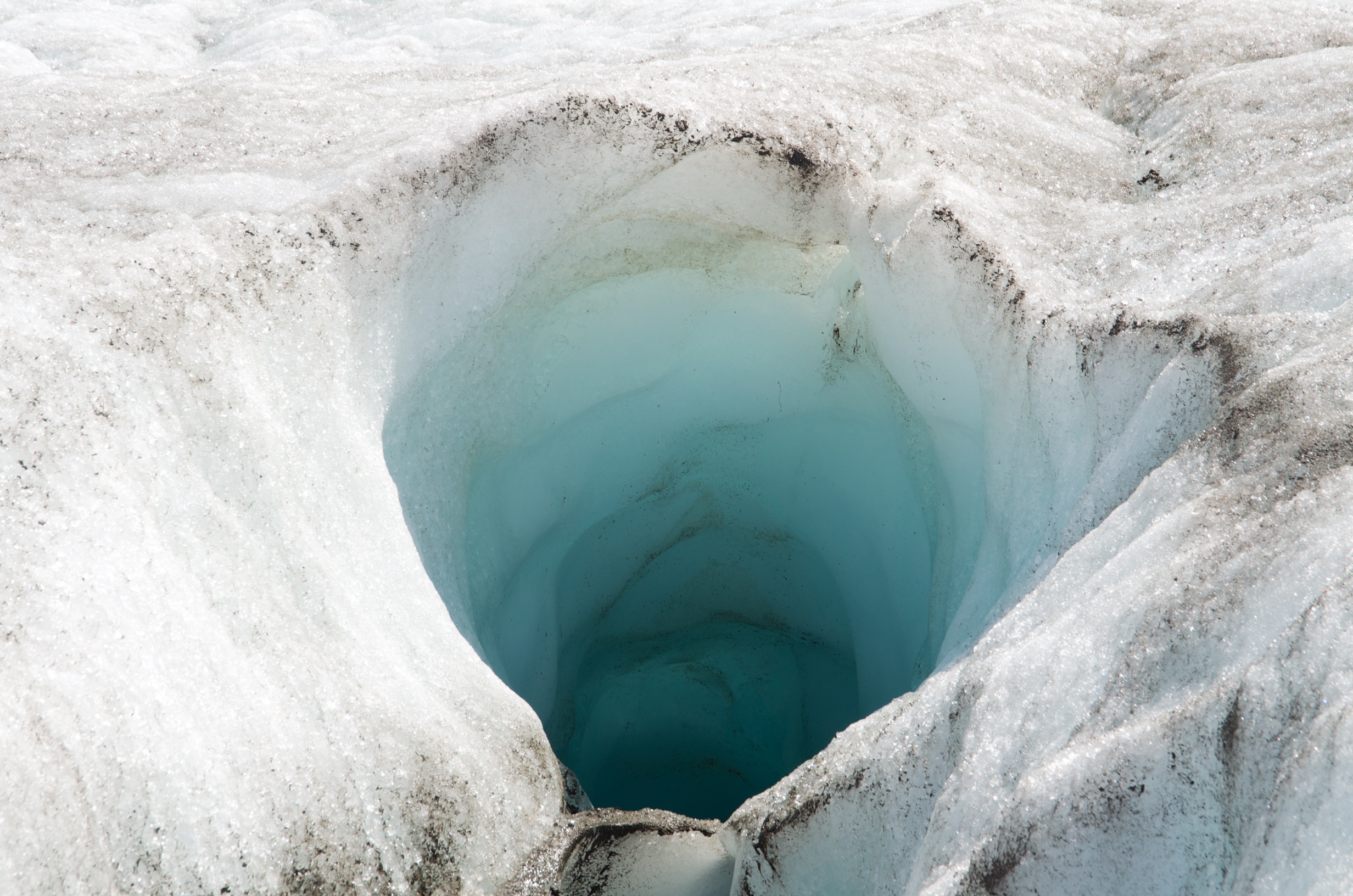  Wormhole (Moulin), Root Glacier, Kennicott, Alaska 