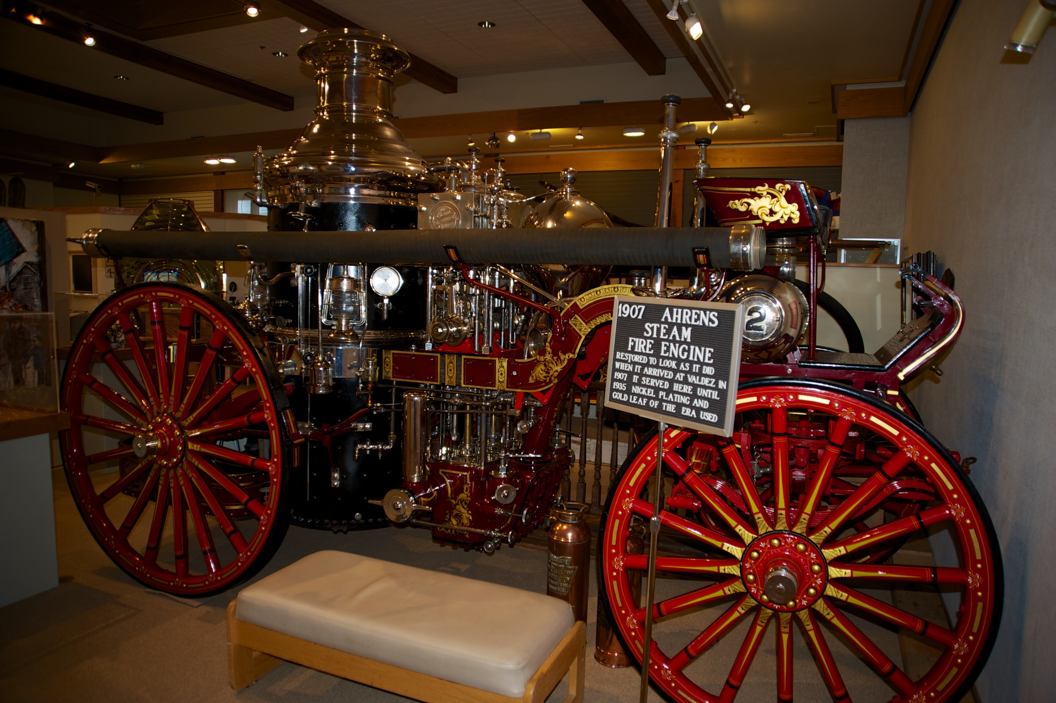  Ahrens steam fire engine, Valdez Museum, Valdez 