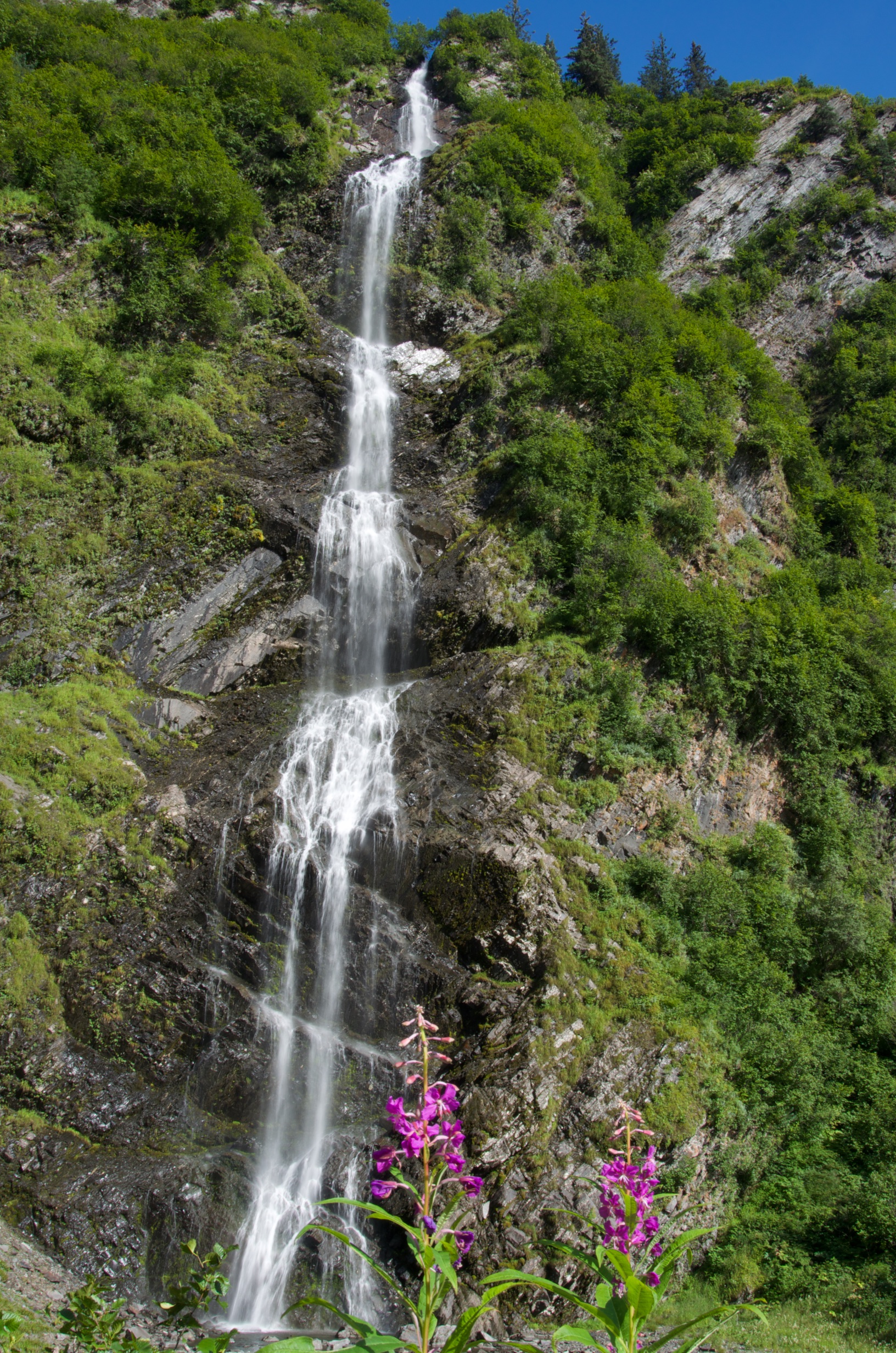  Bridal Veil Falls, Keystone Canyon, near Valdez, Alaska 