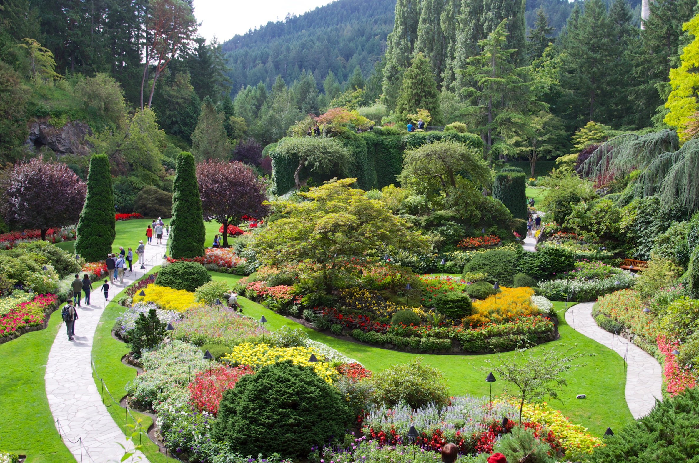  Sunken Garden, Butchart Gardens, Vancouver Island, Canada 