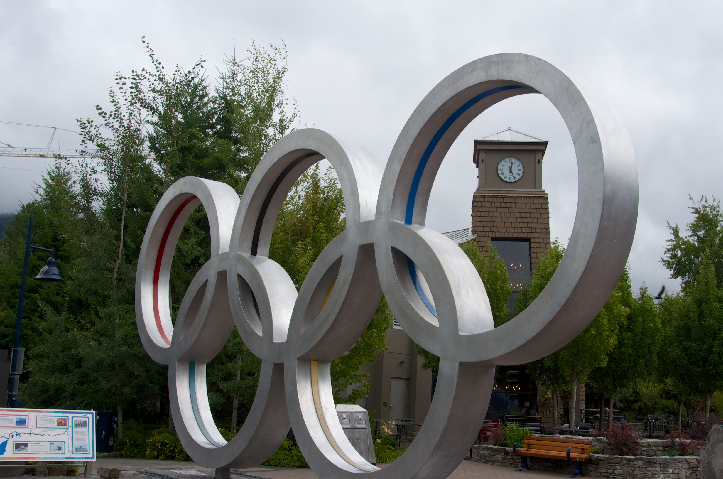  Olympic rings, Whistler, British Columbia, Canada 
