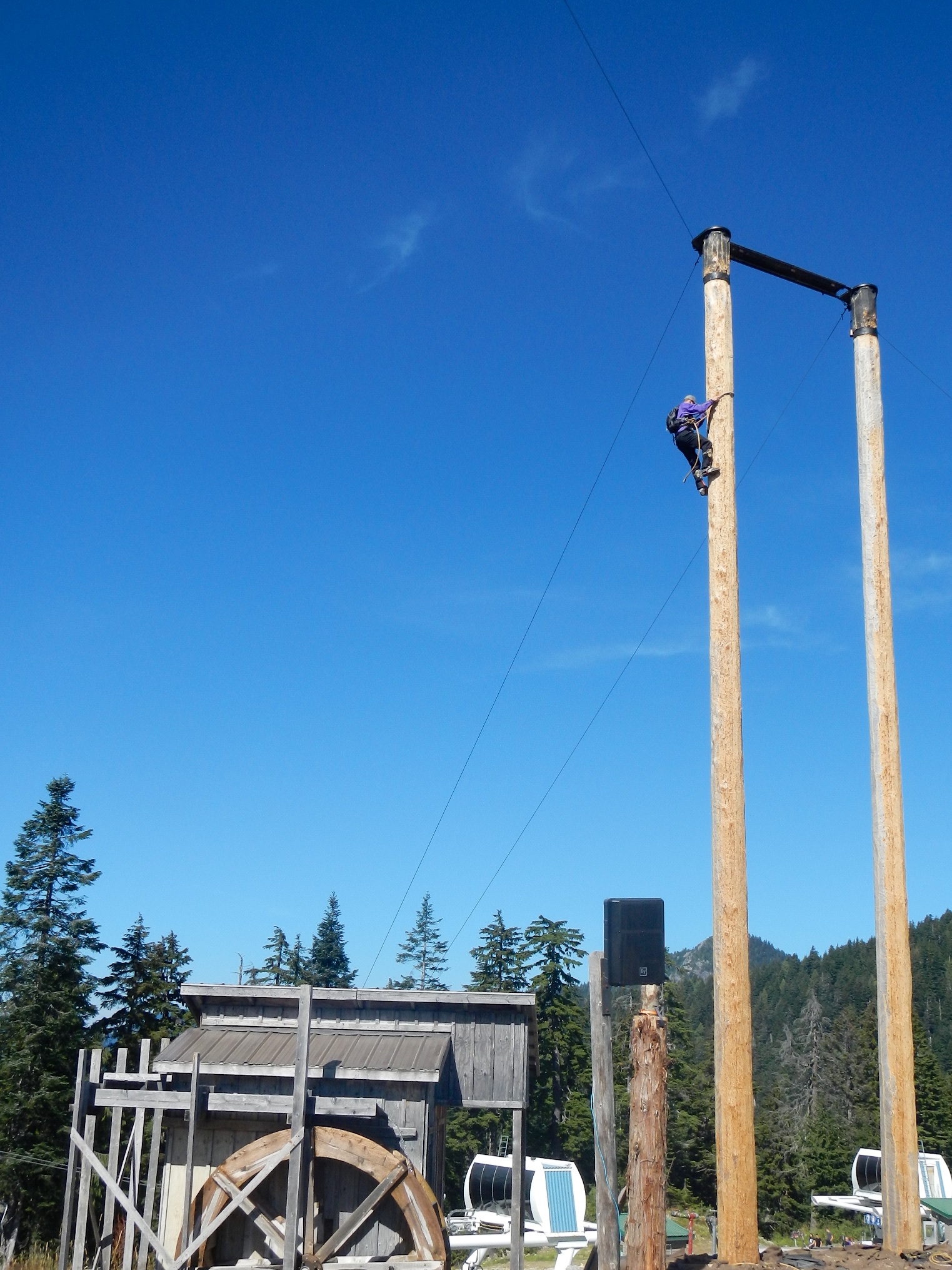  Lumberjack show, Grouse Mt, Vancouver, British Columbia, Canada 