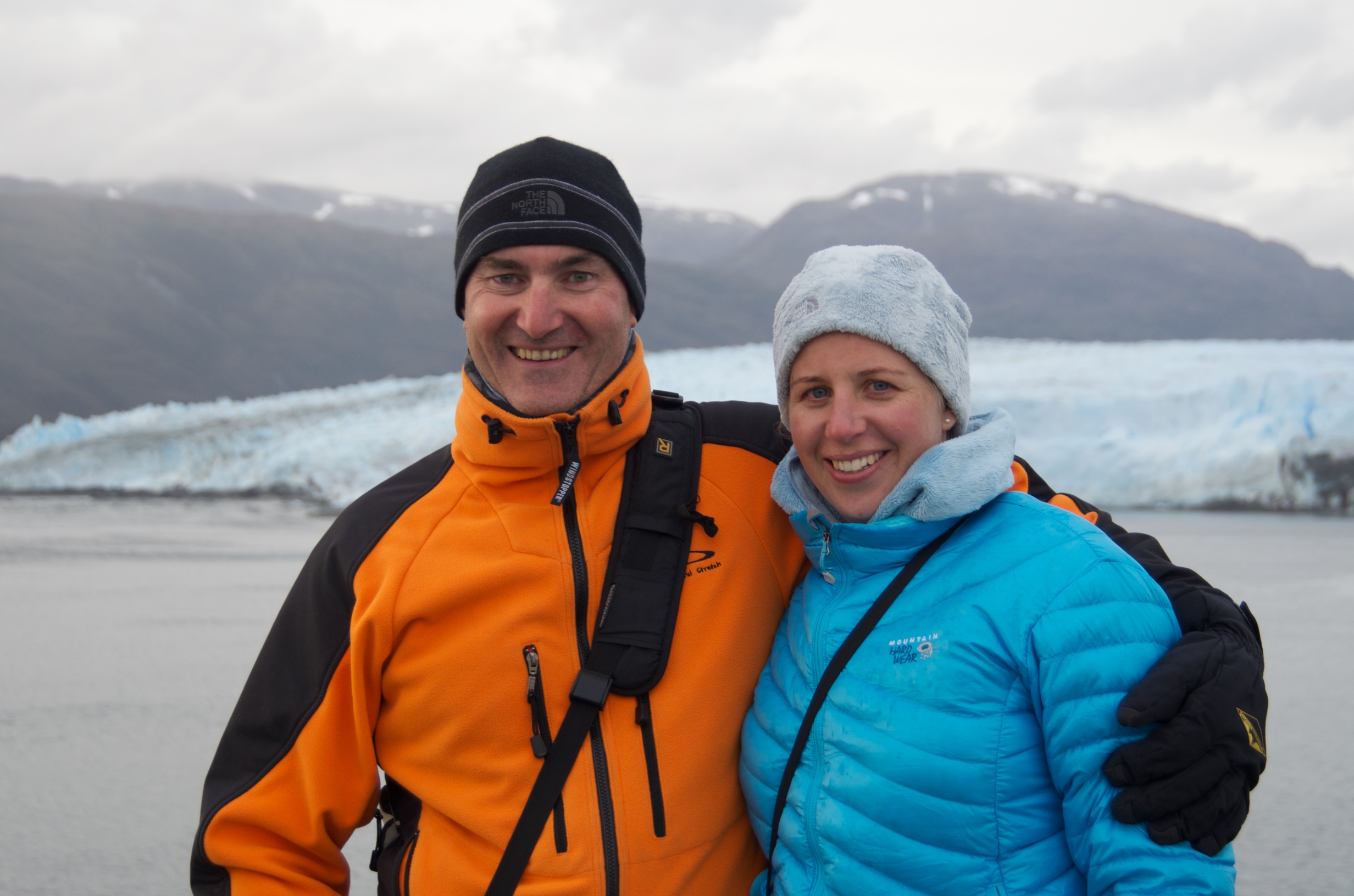  Jacquie &amp; Bryce at Pio X1 Glacier, Patagonia, Chile 