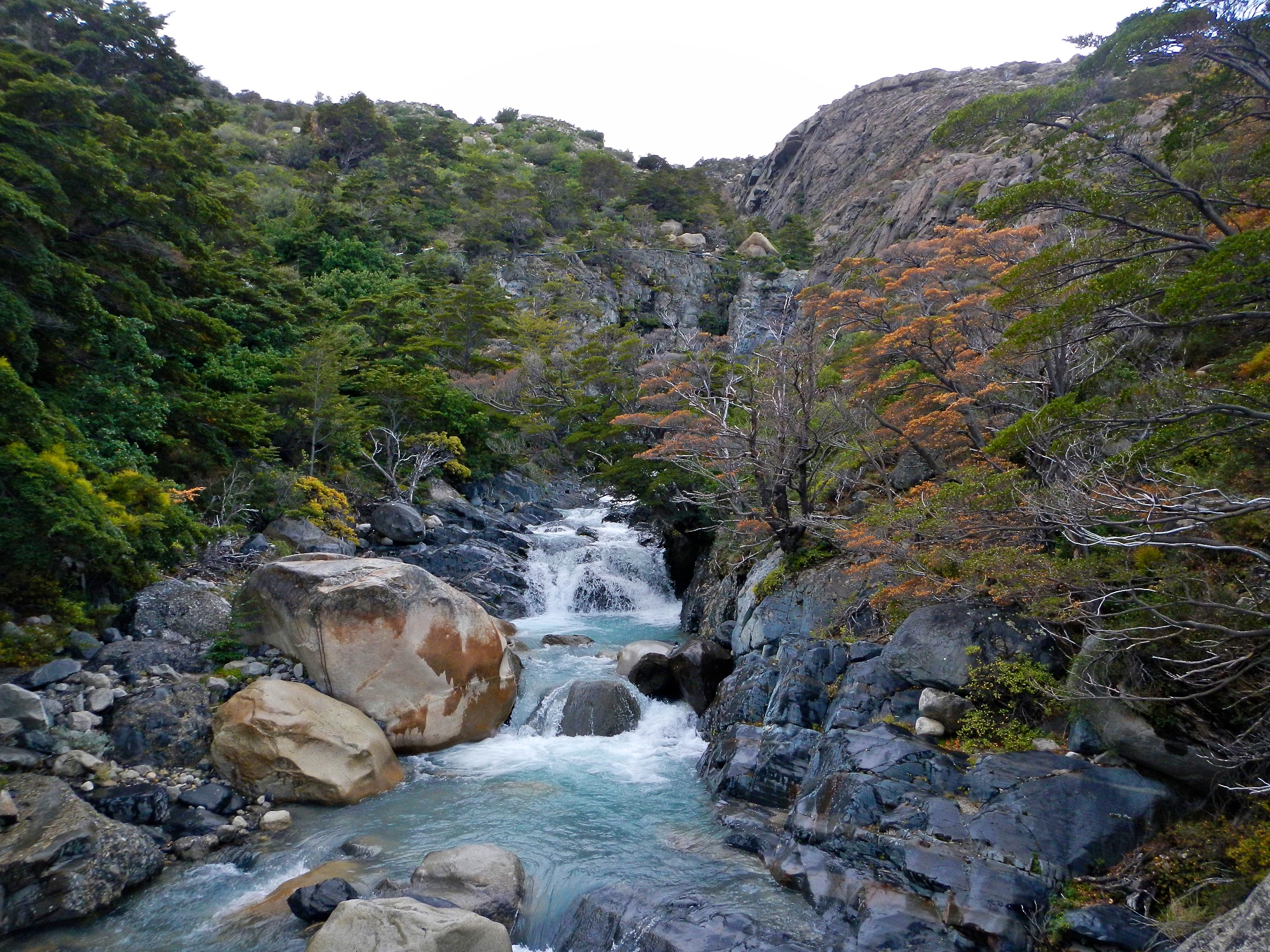  River crossing, Torres del Paine, Patagonia, Chile 