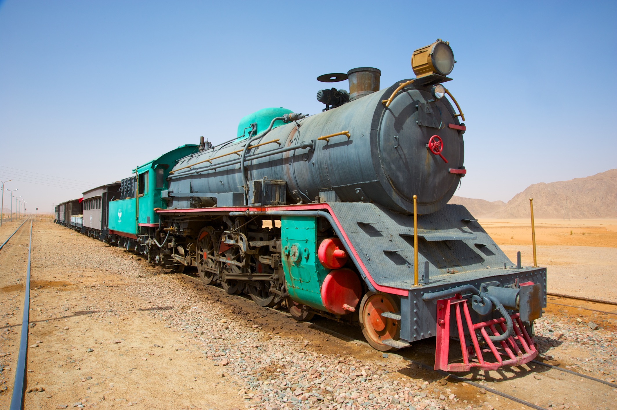  Train used in Lawrence of Arabia, near Wadi Rum 