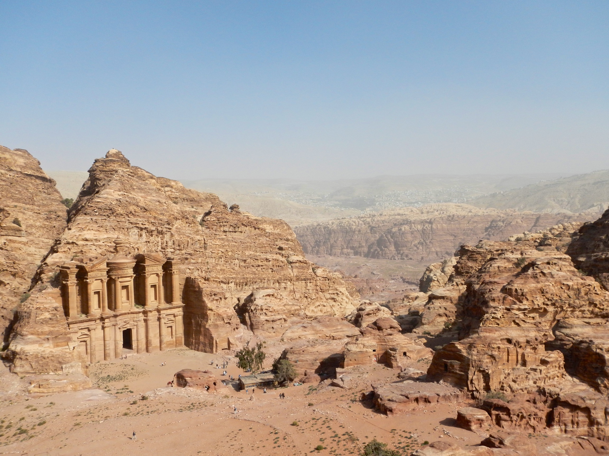  Monastery and Petra from lookout (Ad-Deir), Al-Batra (Petra) 