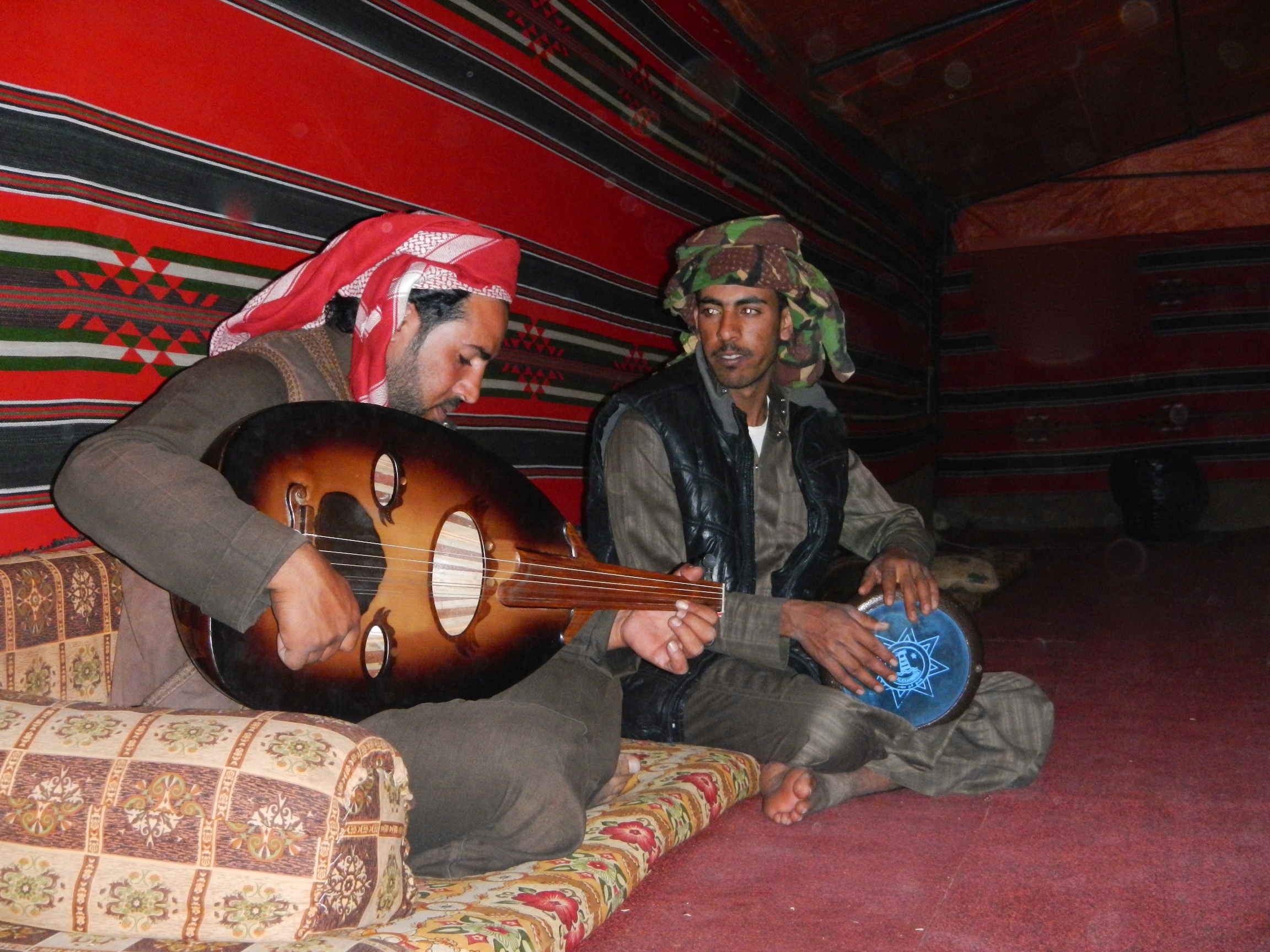  Bedouin music playing, Wadi Rum, 