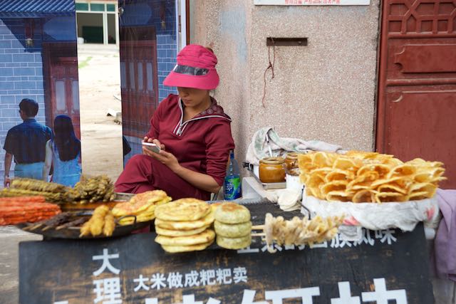 Food stall, Dali, China, 20 Jun 2015.jpg