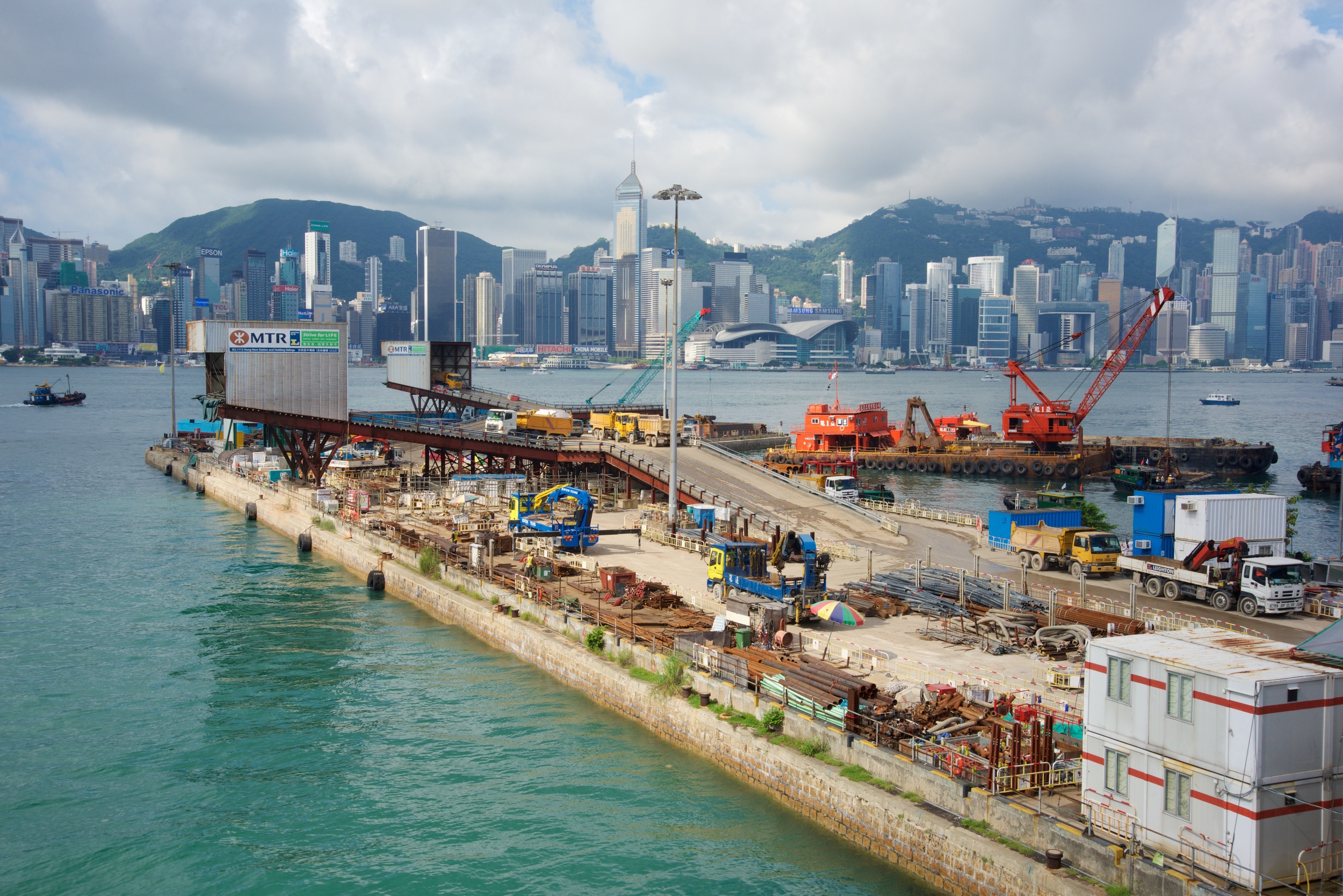  Tunnel construction site, Kowloon, Hong Kong 