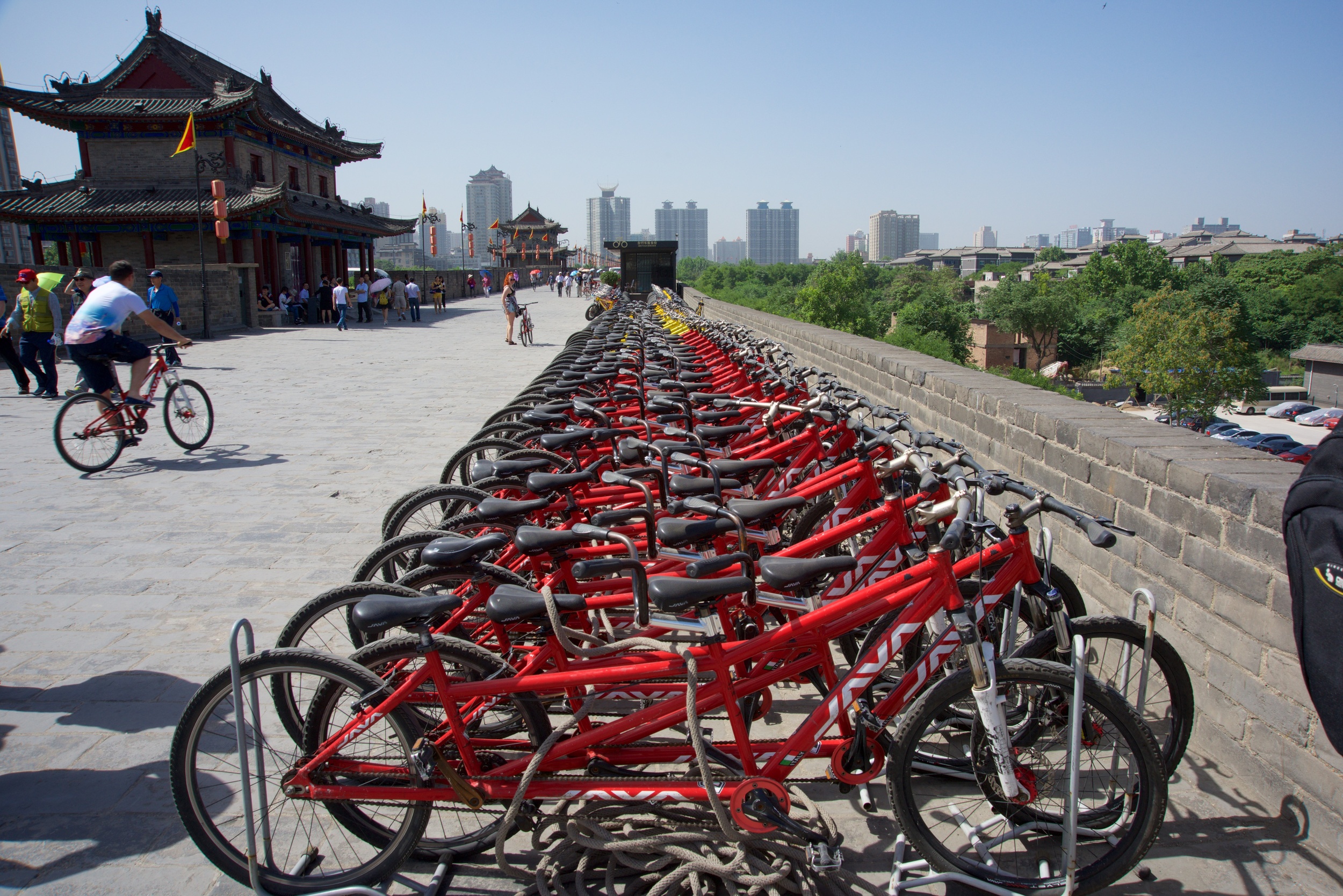  Bikes for hire, East Gate, Xi'an City Wall, Xi'an 