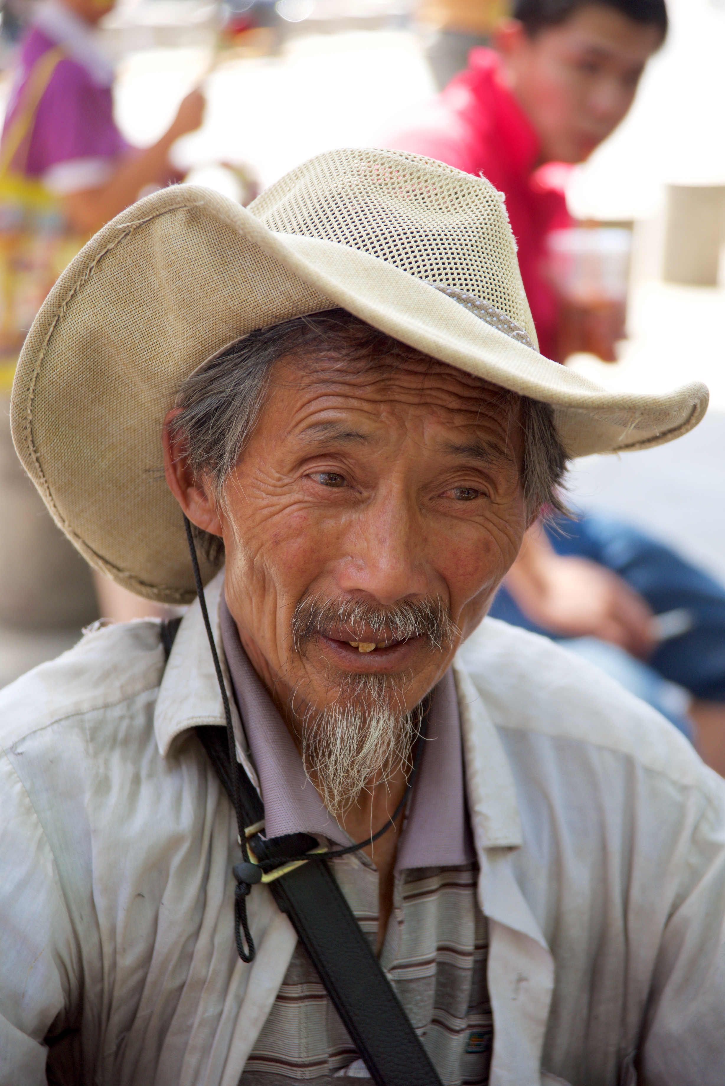  Old man, Muslim area, Xi'an, China 